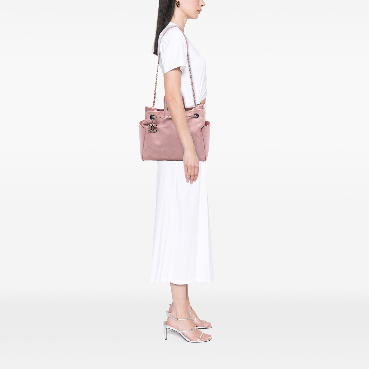 Chanel Small Quilted Caviar CC Pocket Tote