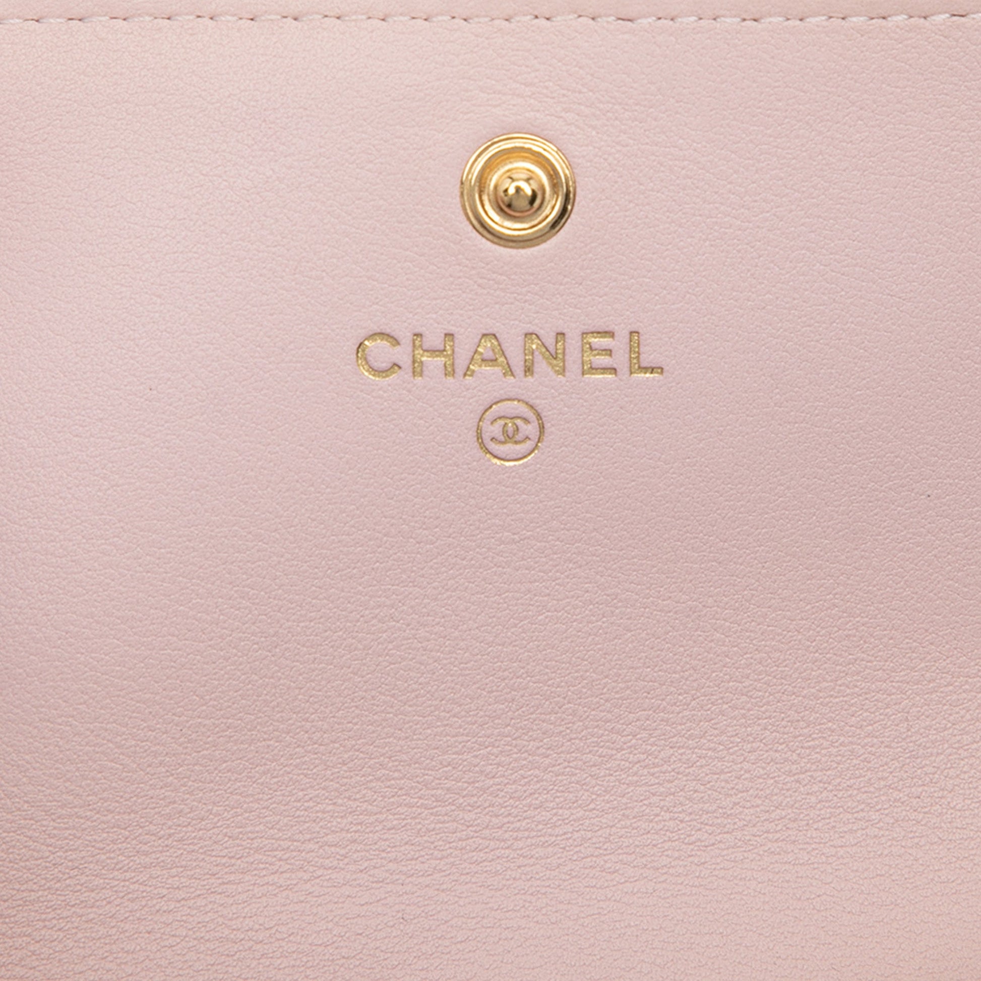 Chanel Quilted Lambskin About Pearls Card Holder On Chain