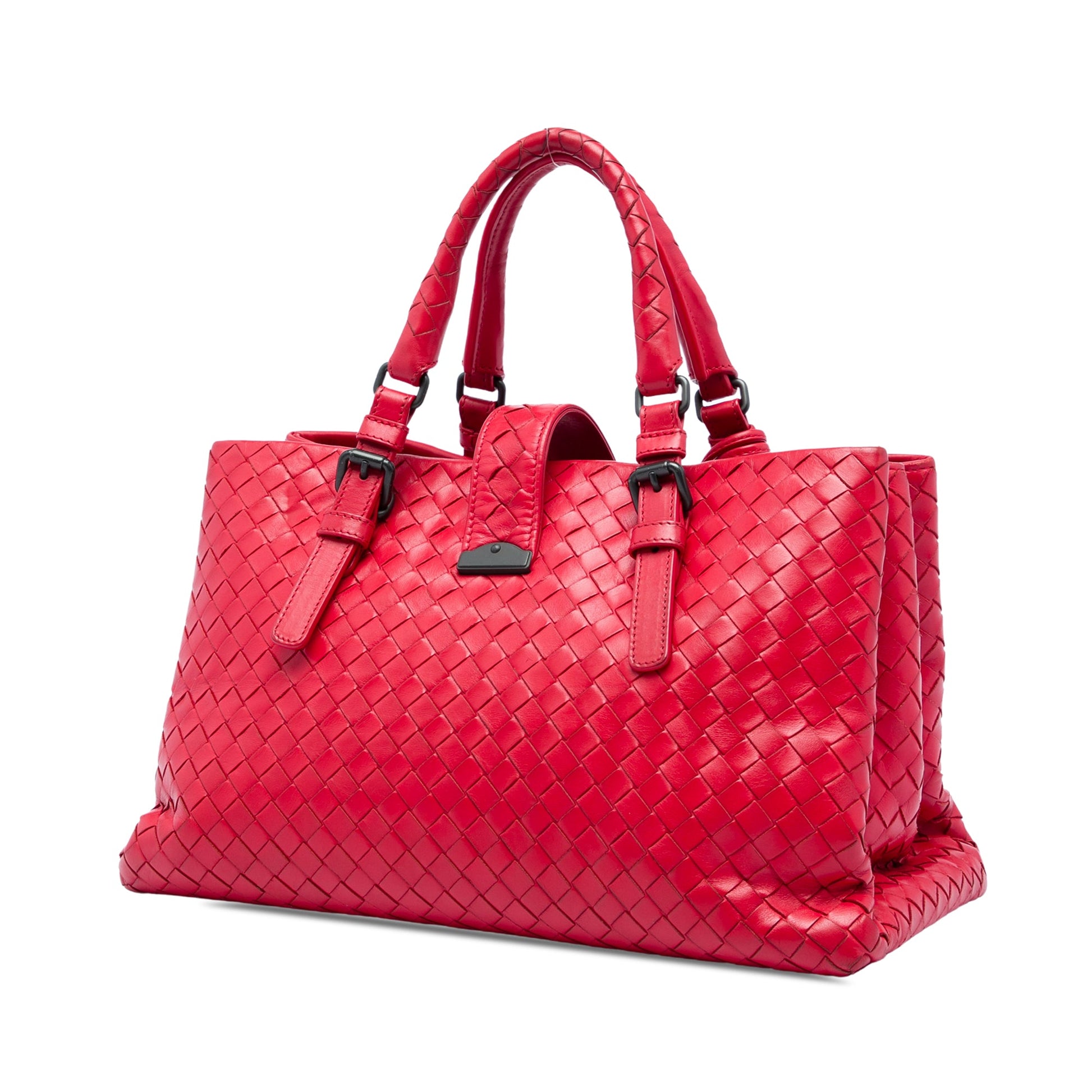 Bottega Veneta Small Nappa Intrecciato Roma Satchel