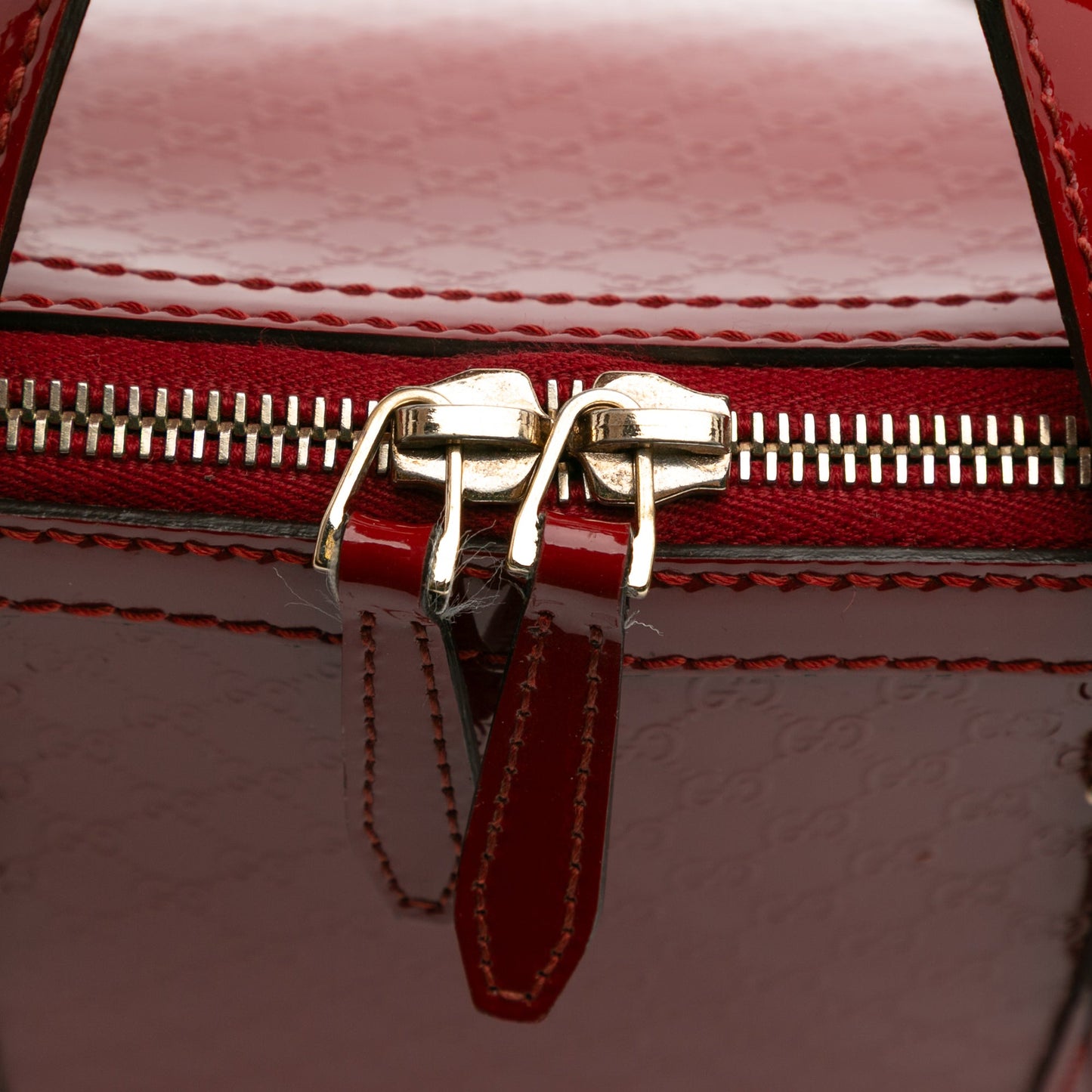 Gucci Large Microguccissima Patent Nice Dome Top Handle Bag