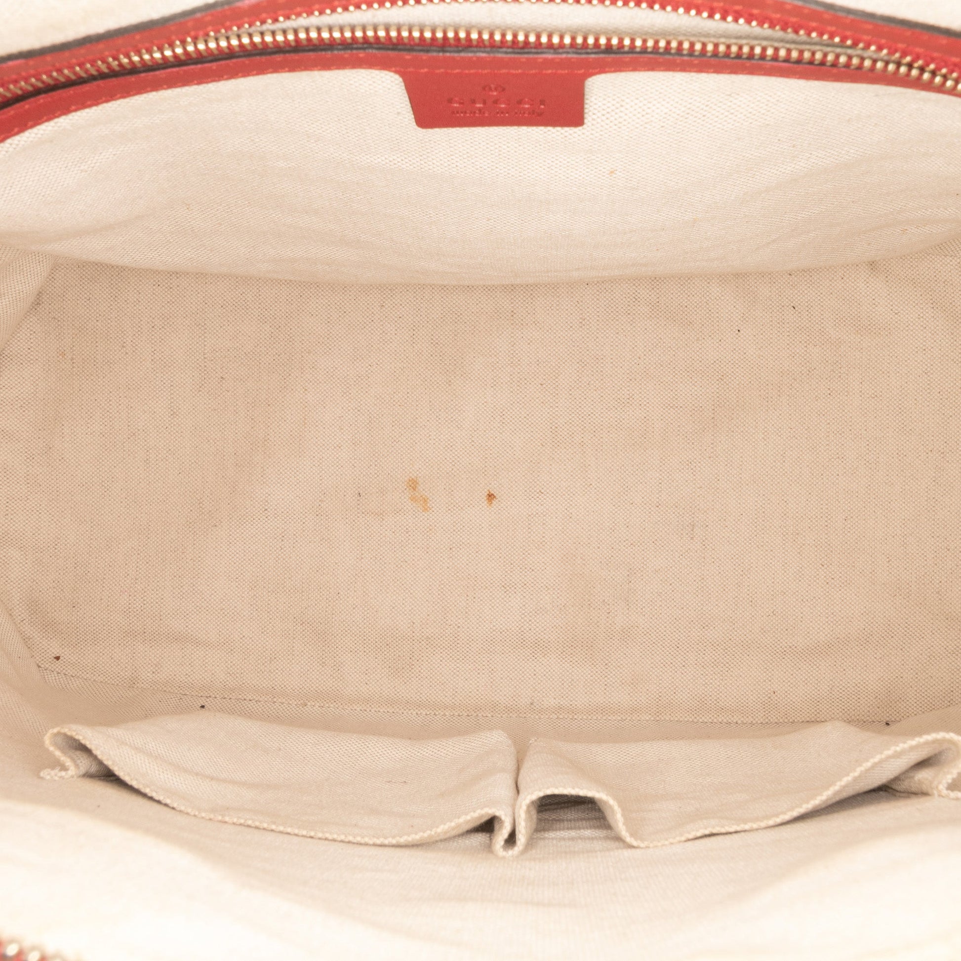 Gucci Large Microguccissima Patent Nice Dome Top Handle Bag