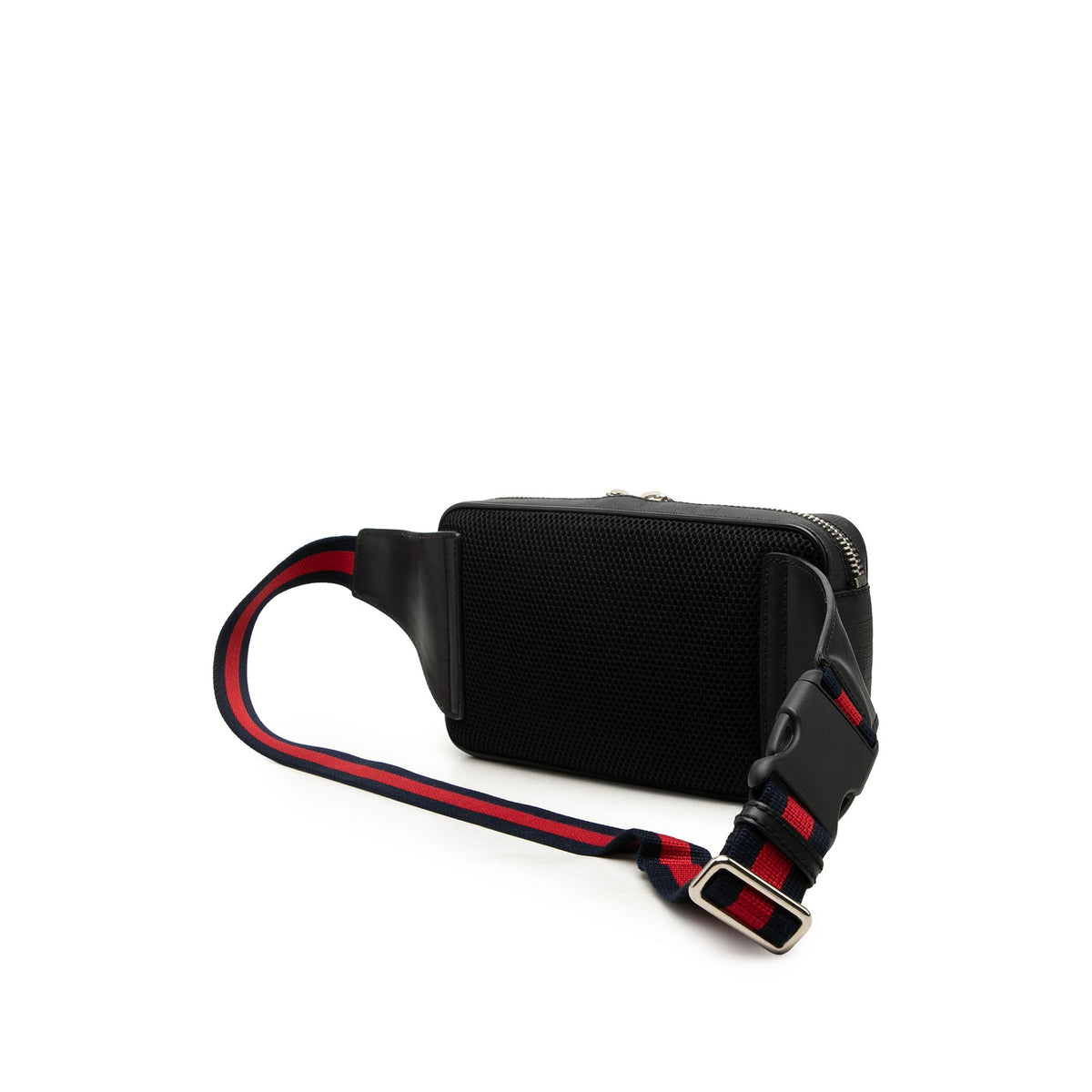 Gucci GG Supreme Web Belt Bag — Black