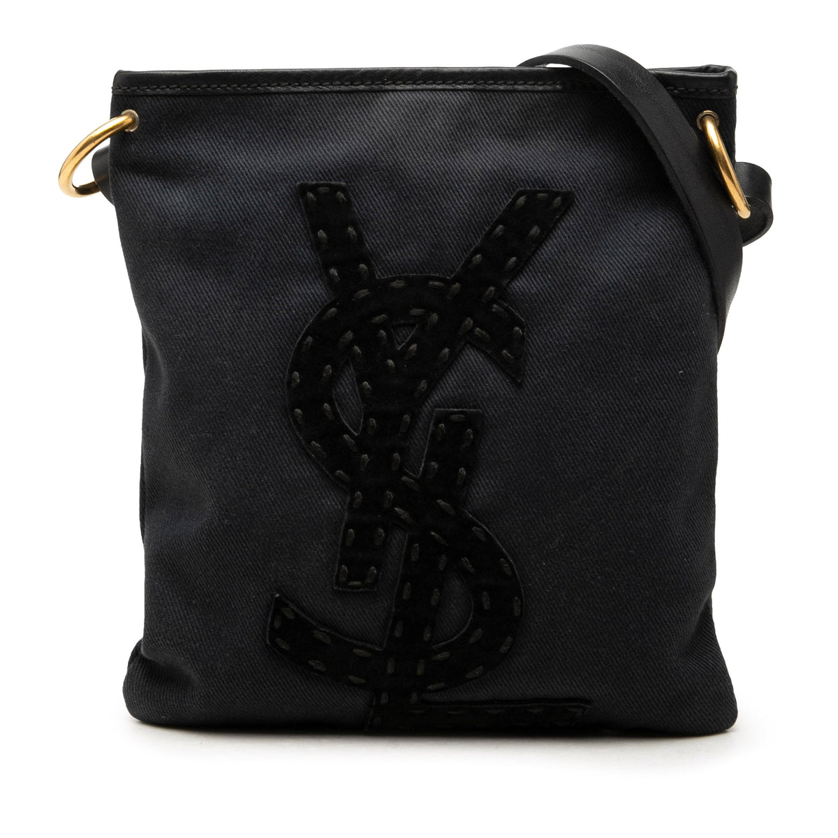 Saint Laurent Denim Monogram Kahala Crossbody