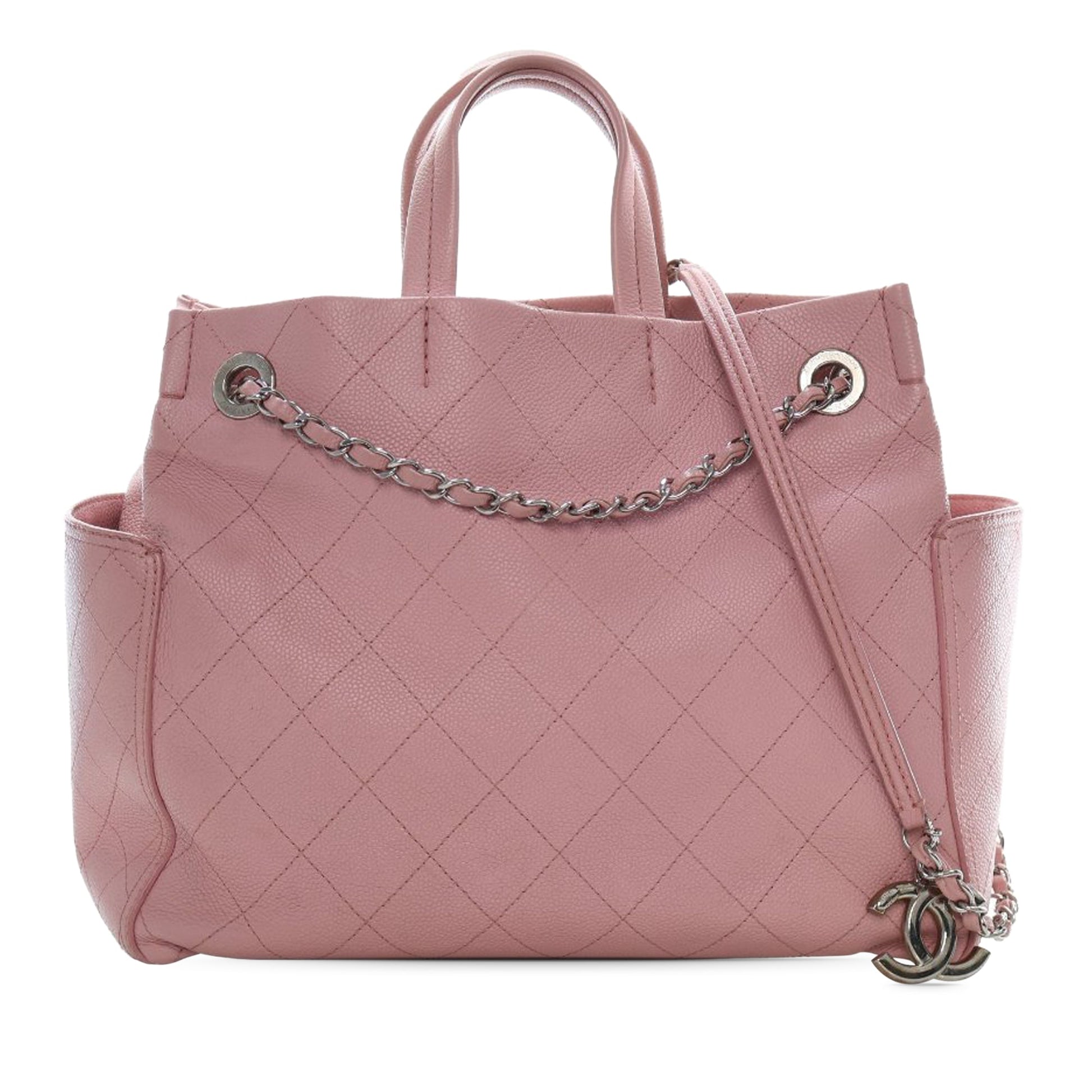 Chanel Small Quilted Caviar CC Pocket Tote