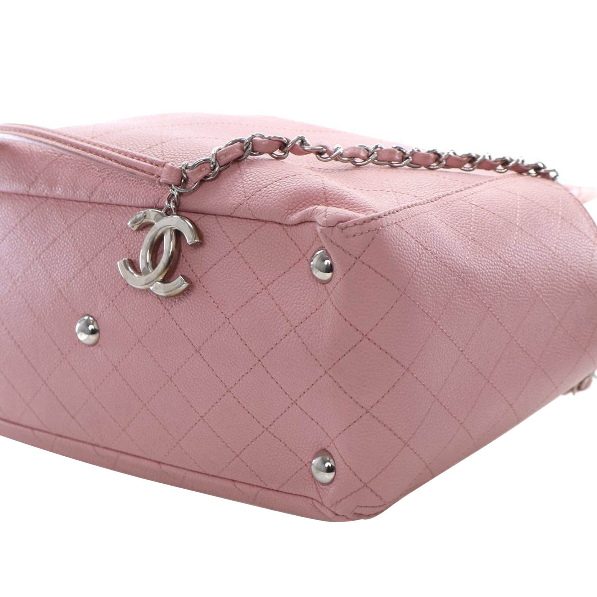 Chanel Small Quilted Caviar CC Pocket Tote