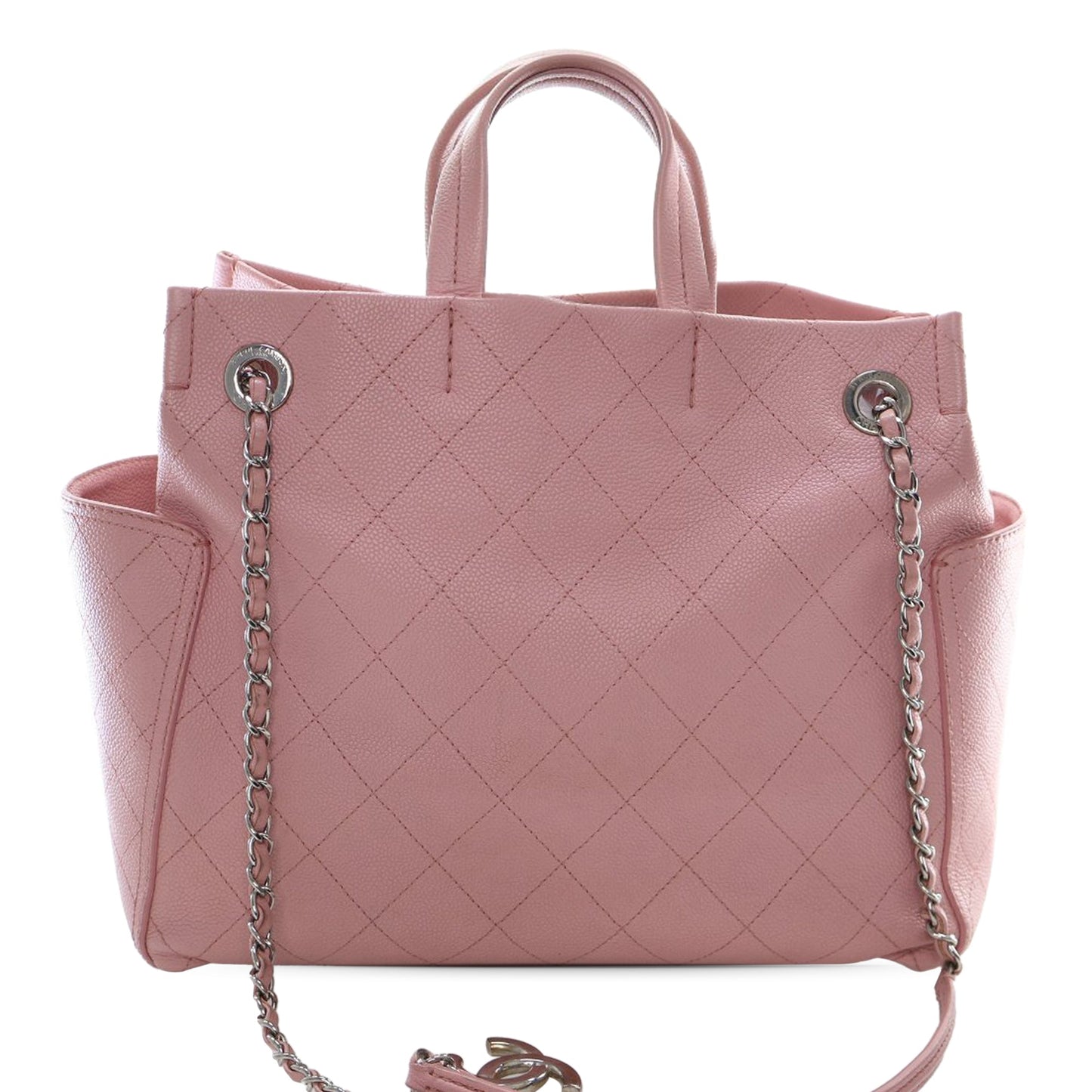 Chanel Small Quilted Caviar CC Pocket Tote