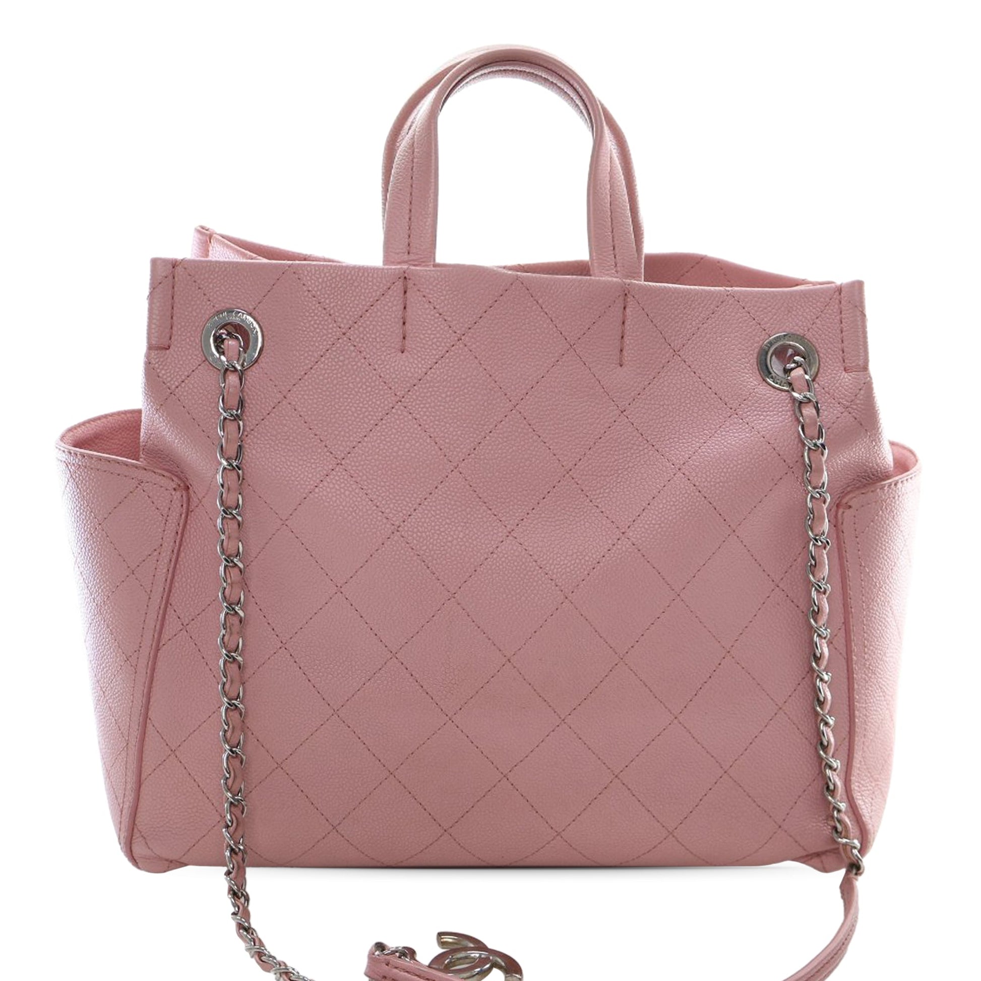 Chanel Small Quilted Caviar CC Pocket Tote