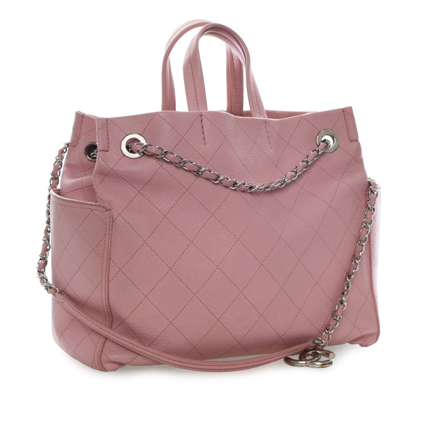 Chanel Small Quilted Caviar CC Pocket Tote