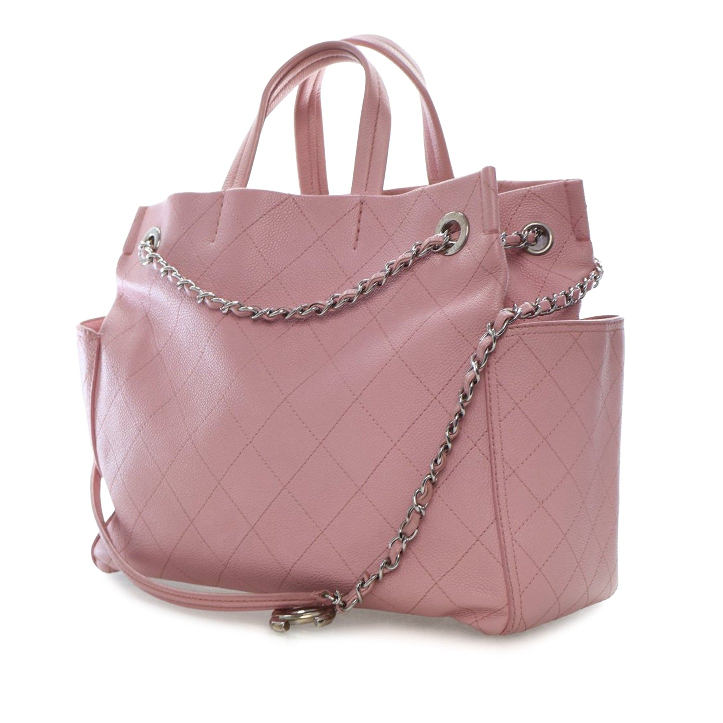 Chanel Small Quilted Caviar CC Pocket Tote