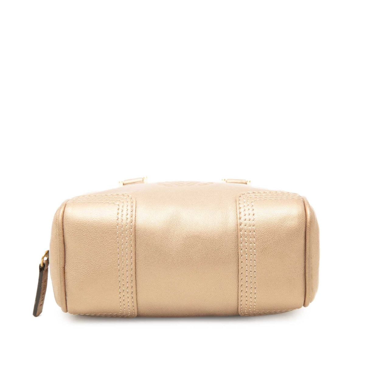 LOEWE Micro Metallic Leather Amazona Satchel