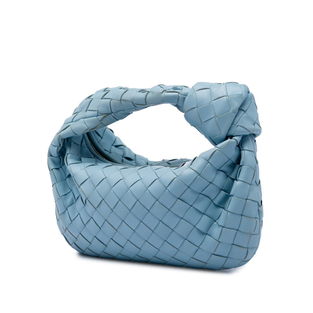 Bottega Veneta Mini Nappa Intrecciato Jodie — Blue