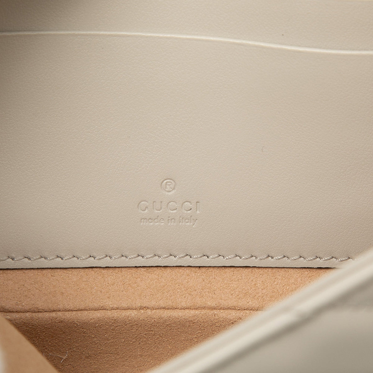 Gucci Small GG Marmont Matelasse Calfskin Shoulder Bag with Detachable Cardholder — White