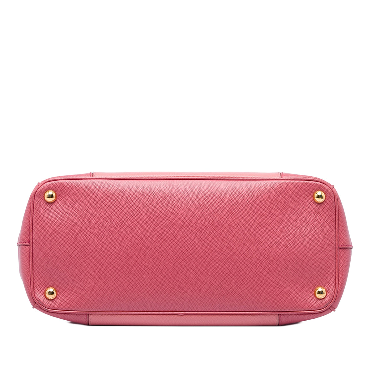 Prada Medium Bicolor Saffiano Lux Galleria Double Zip Satchel — Pink