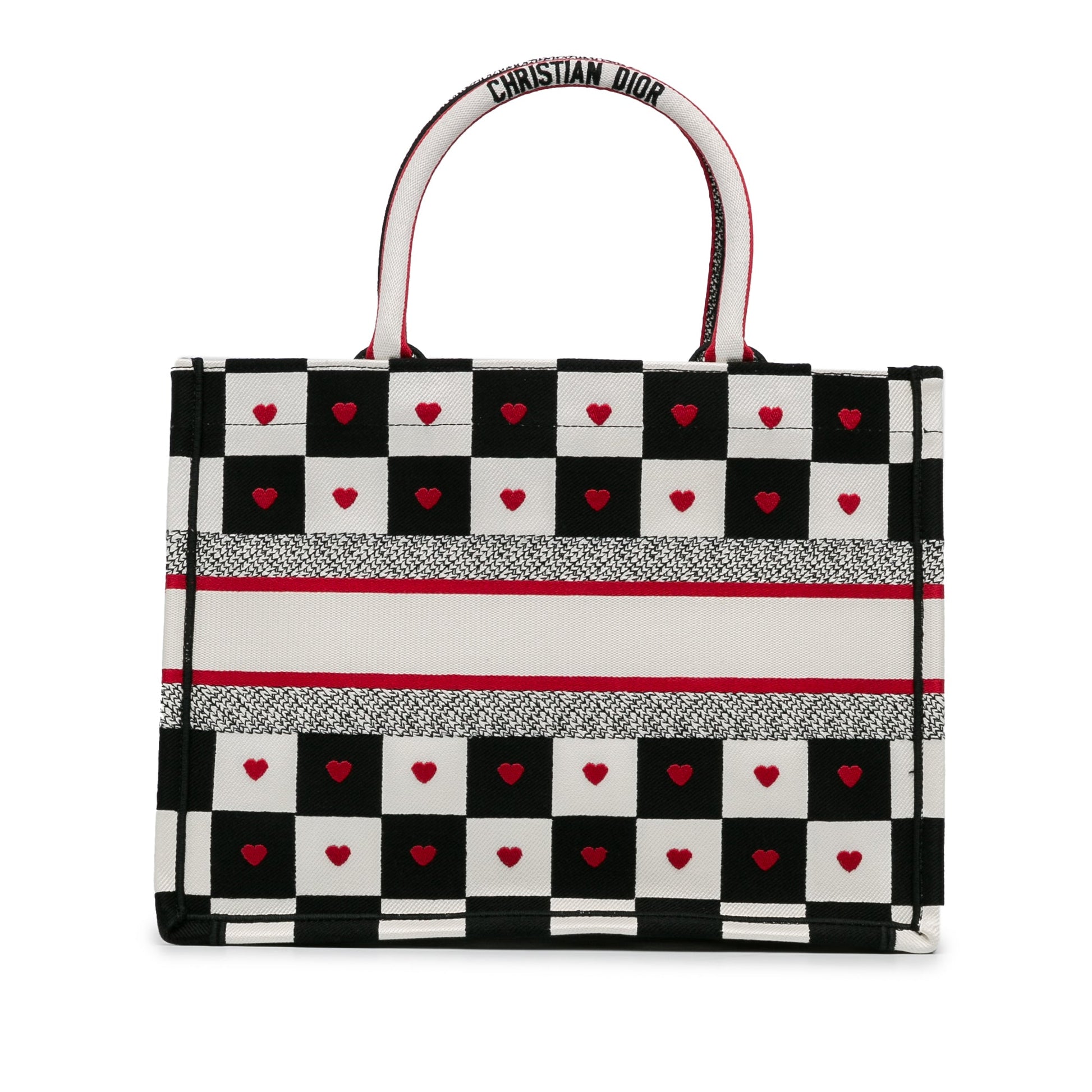 Dior DiorAmour Medium Canvas D-Chess Book Tote