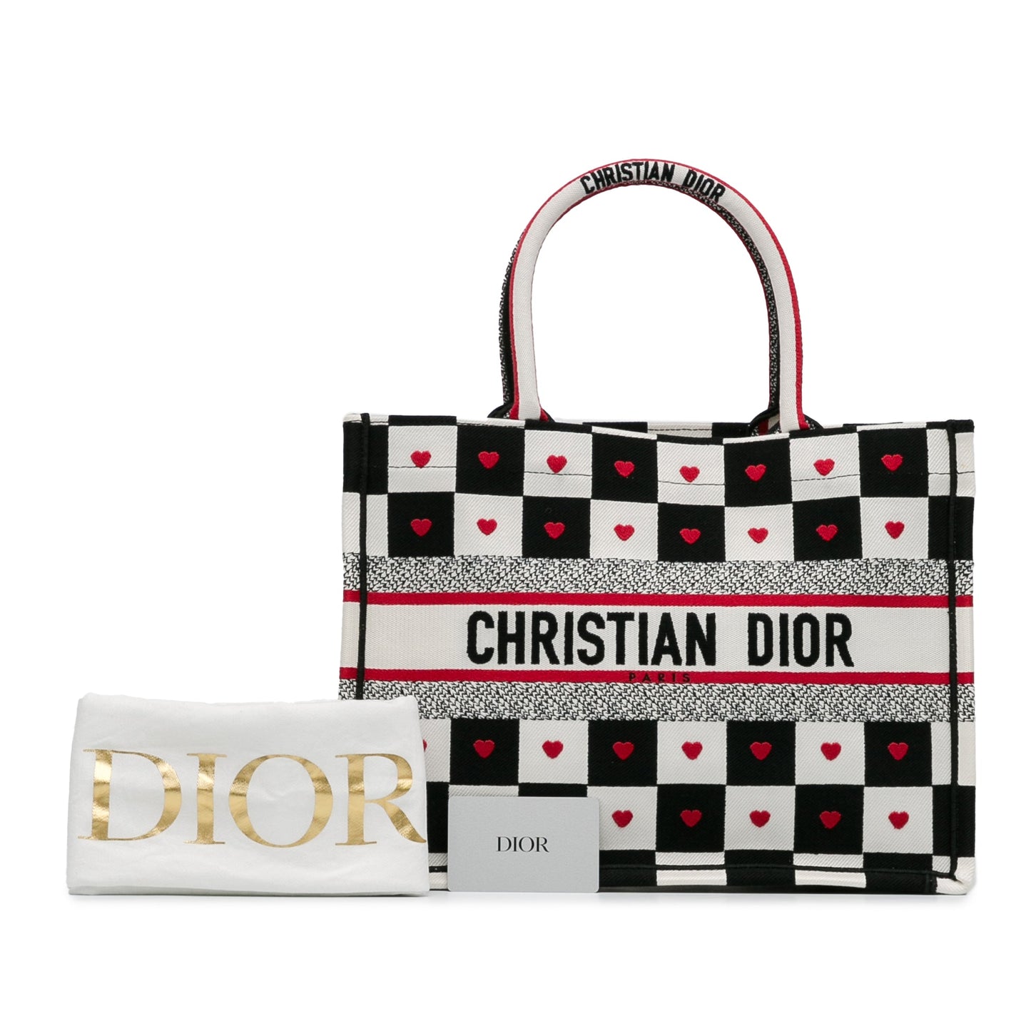 Dior DiorAmour Medium Canvas D-Chess Book Tote