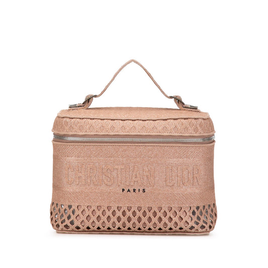 Dior Mesh Embroidered Diortravel Vanity Case