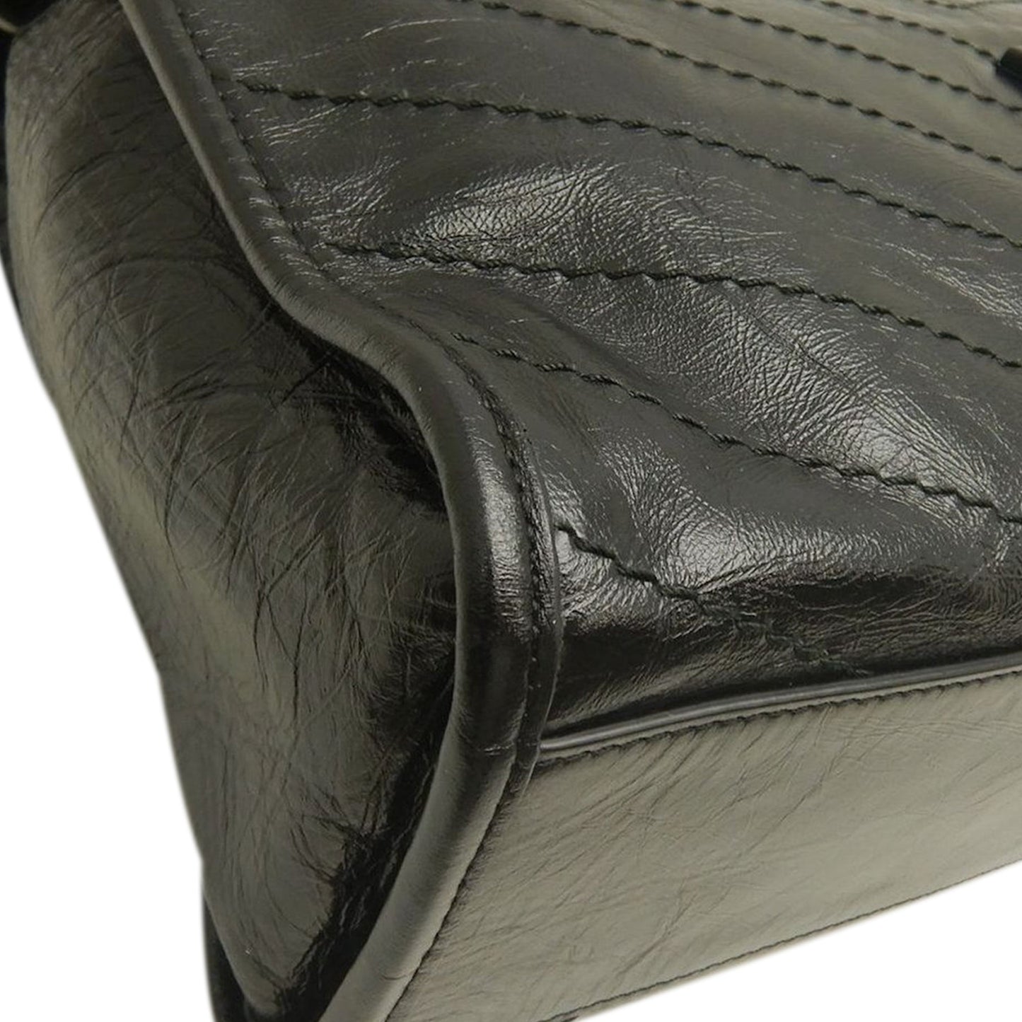 Saint Laurent Medium Crinkled Calfskin Monogram Niki Shopper Tote
