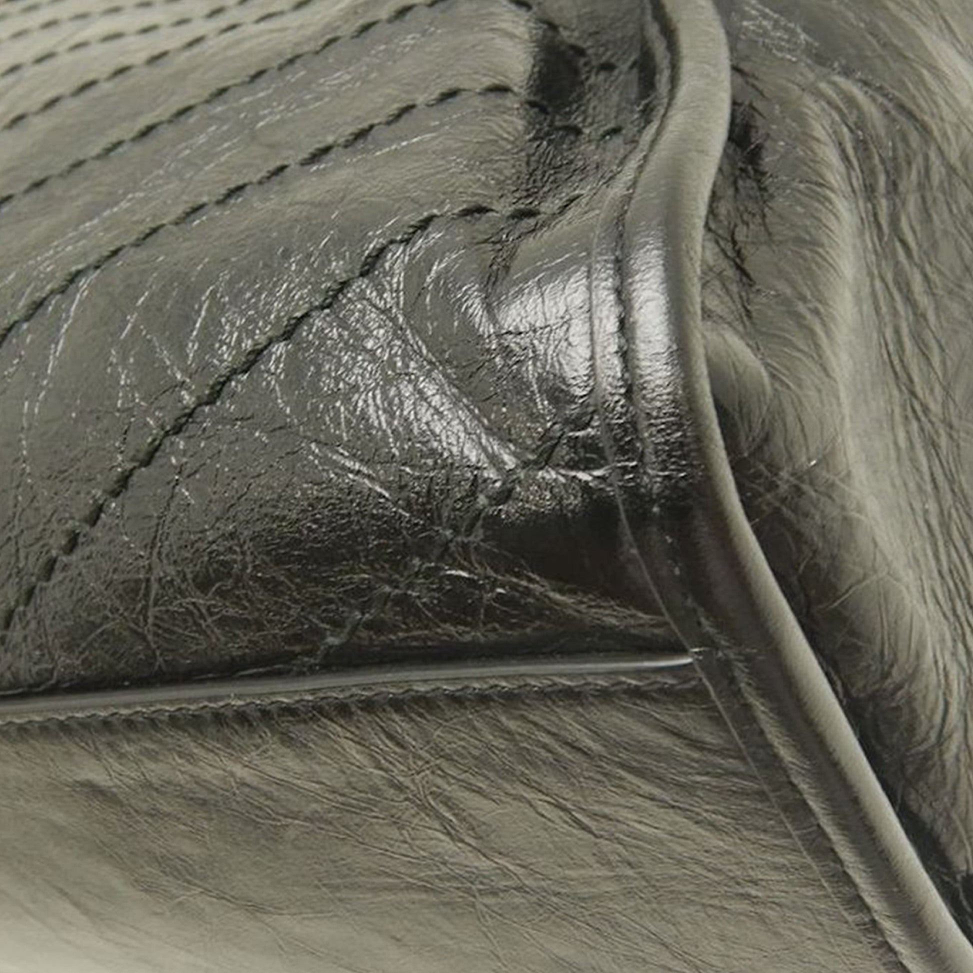 Saint Laurent Medium Crinkled Calfskin Monogram Niki Shopper Tote