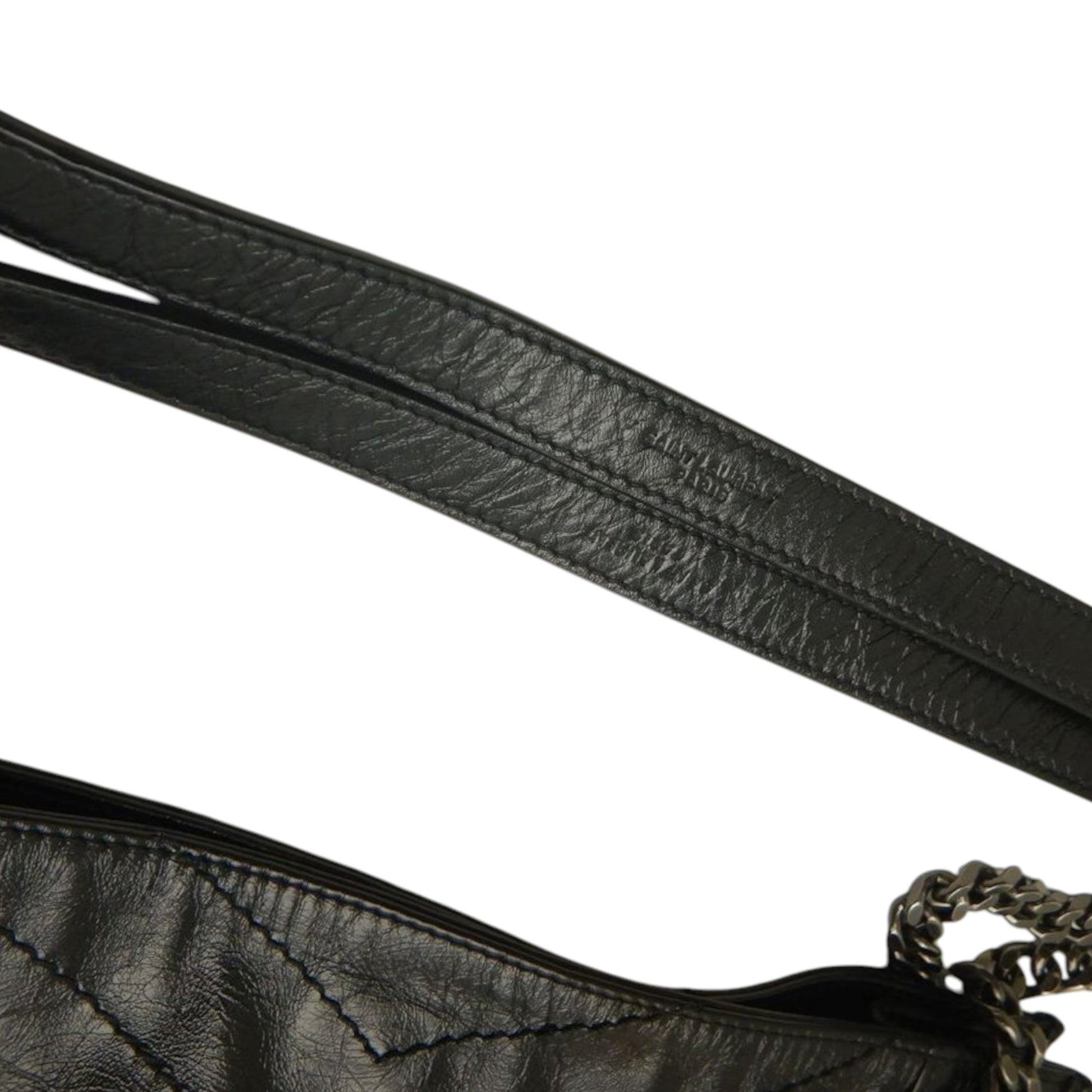 Saint Laurent Medium Crinkled Calfskin Monogram Niki Shopper Tote