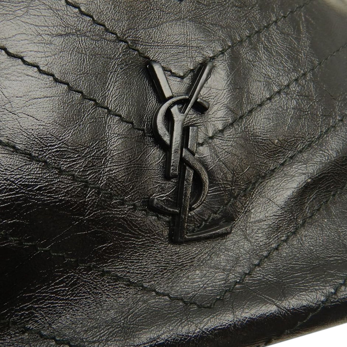 Saint Laurent Medium Crinkled Calfskin Monogram Niki Shopper Tote