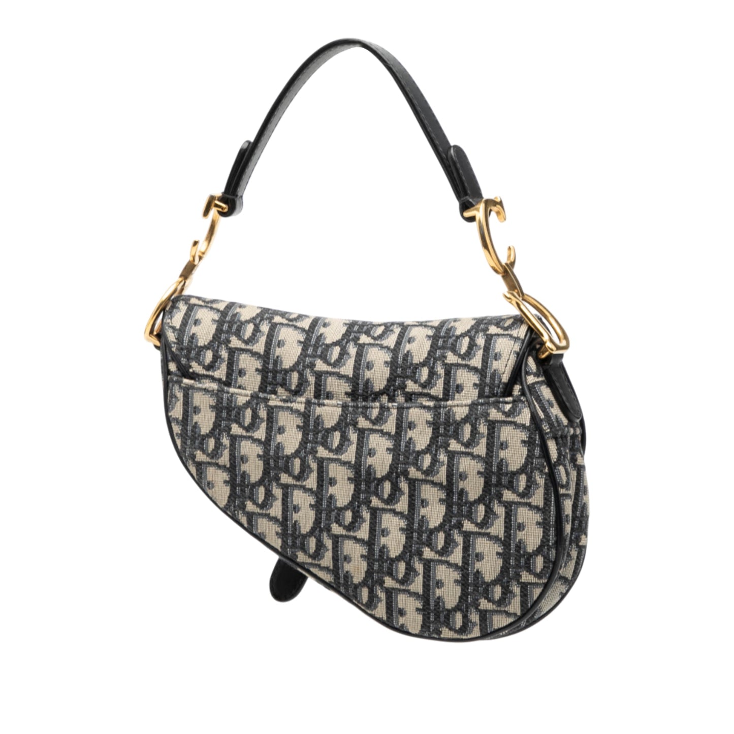 Dior Mini Oblique Canvas Saddle Bag