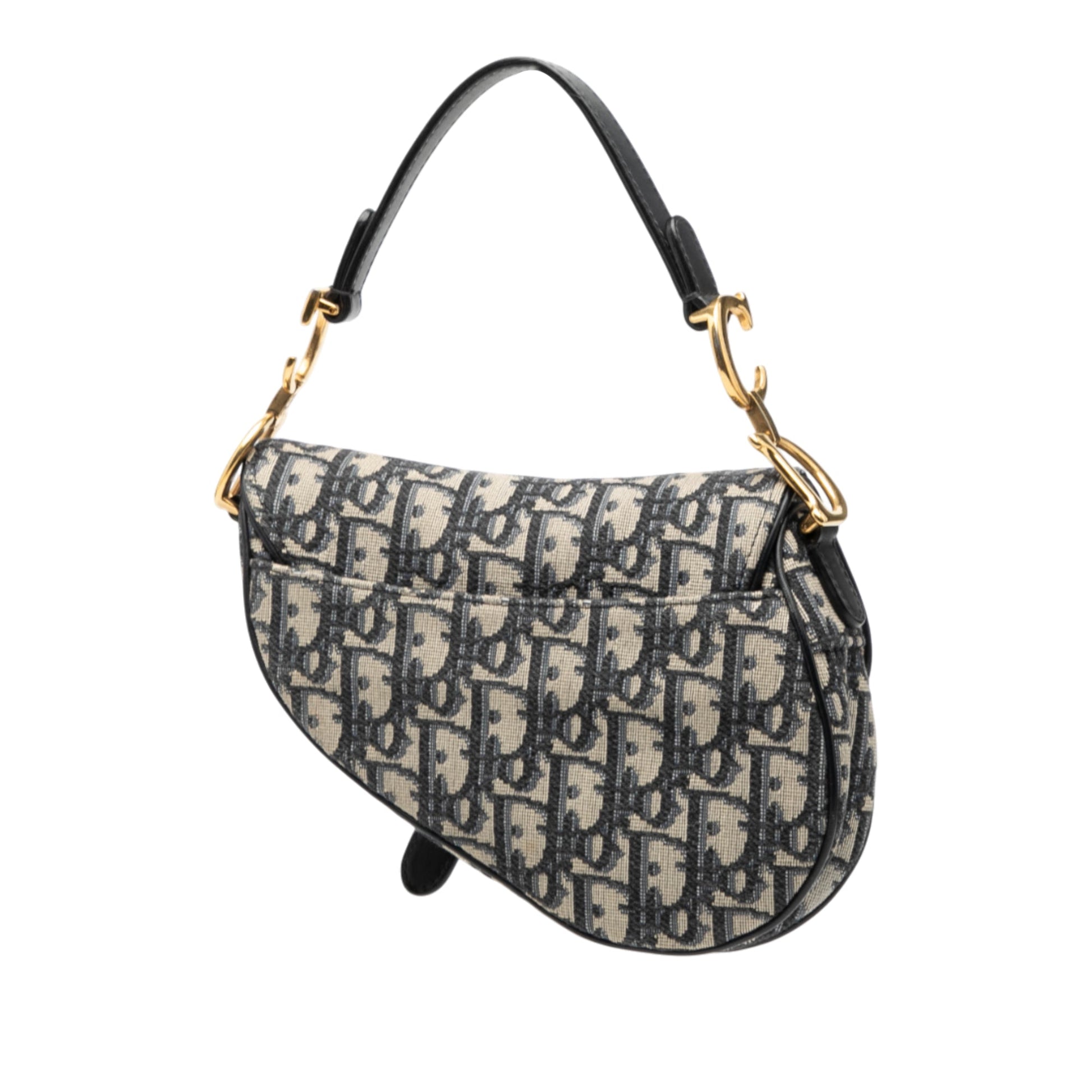 Dior Mini Oblique Canvas Saddle Bag