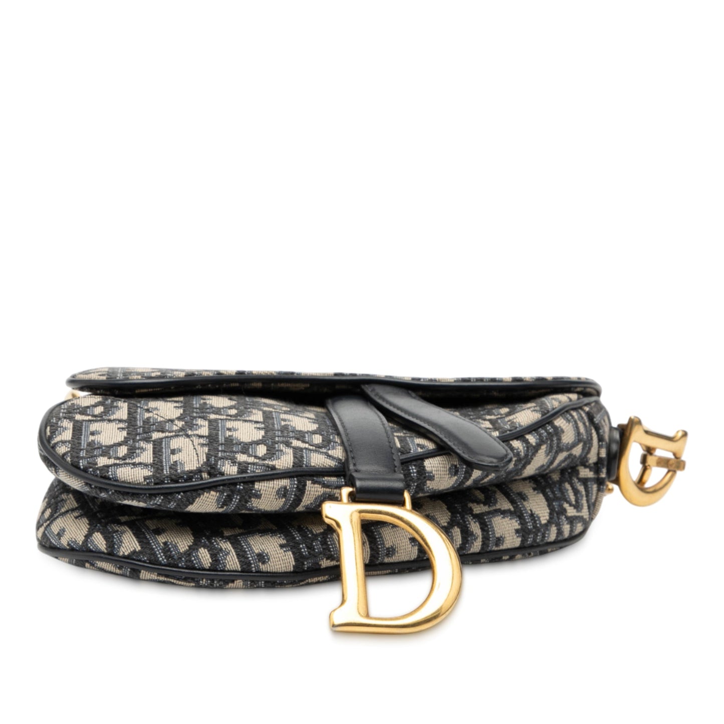 Dior Mini Oblique Canvas Saddle Bag