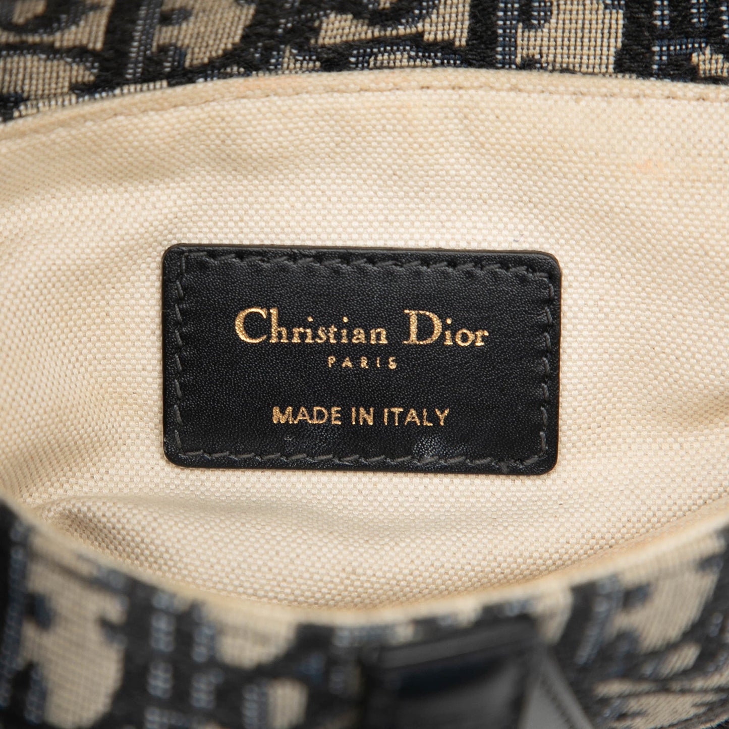 Dior Mini Oblique Canvas Saddle Bag