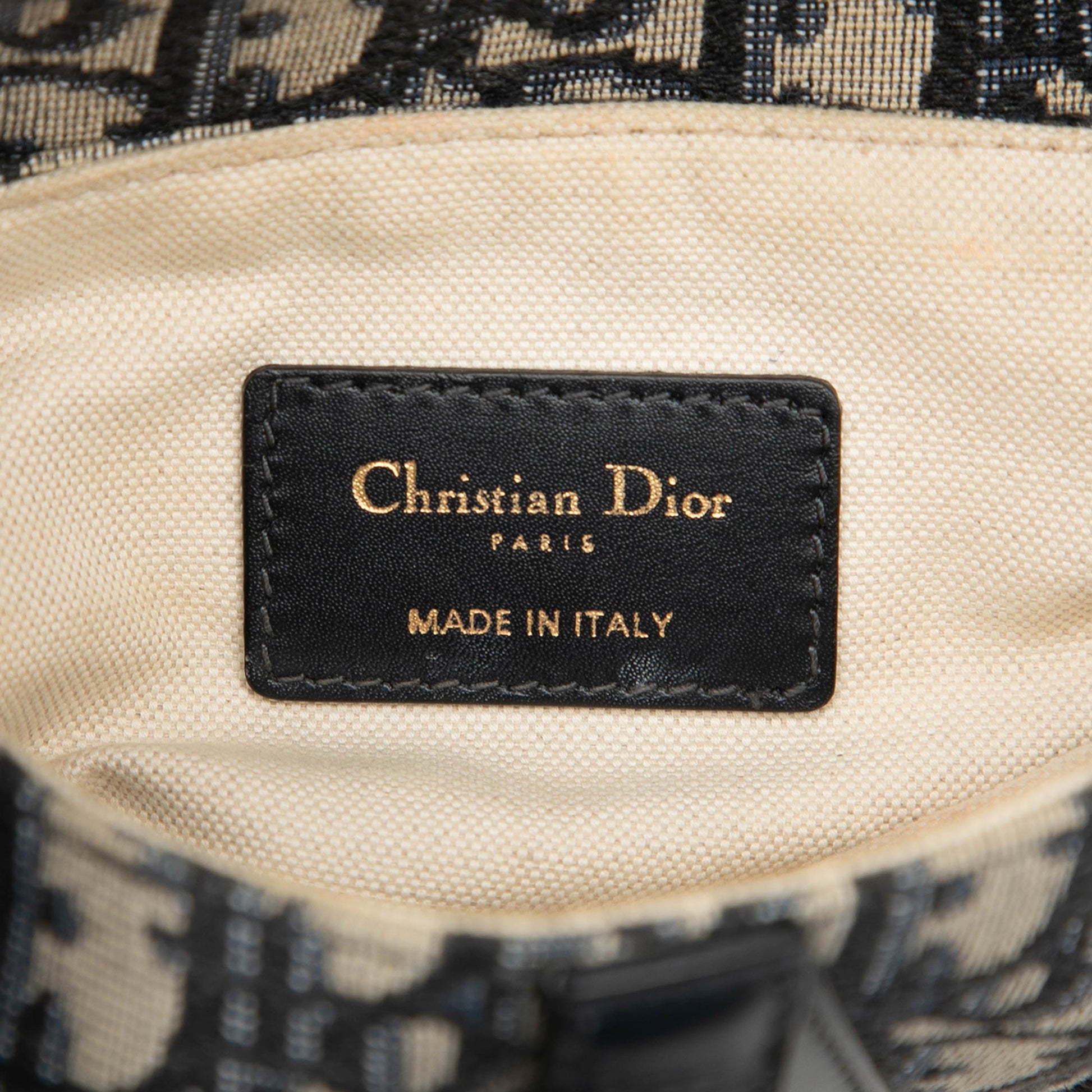 Dior Mini Oblique Canvas Saddle Bag