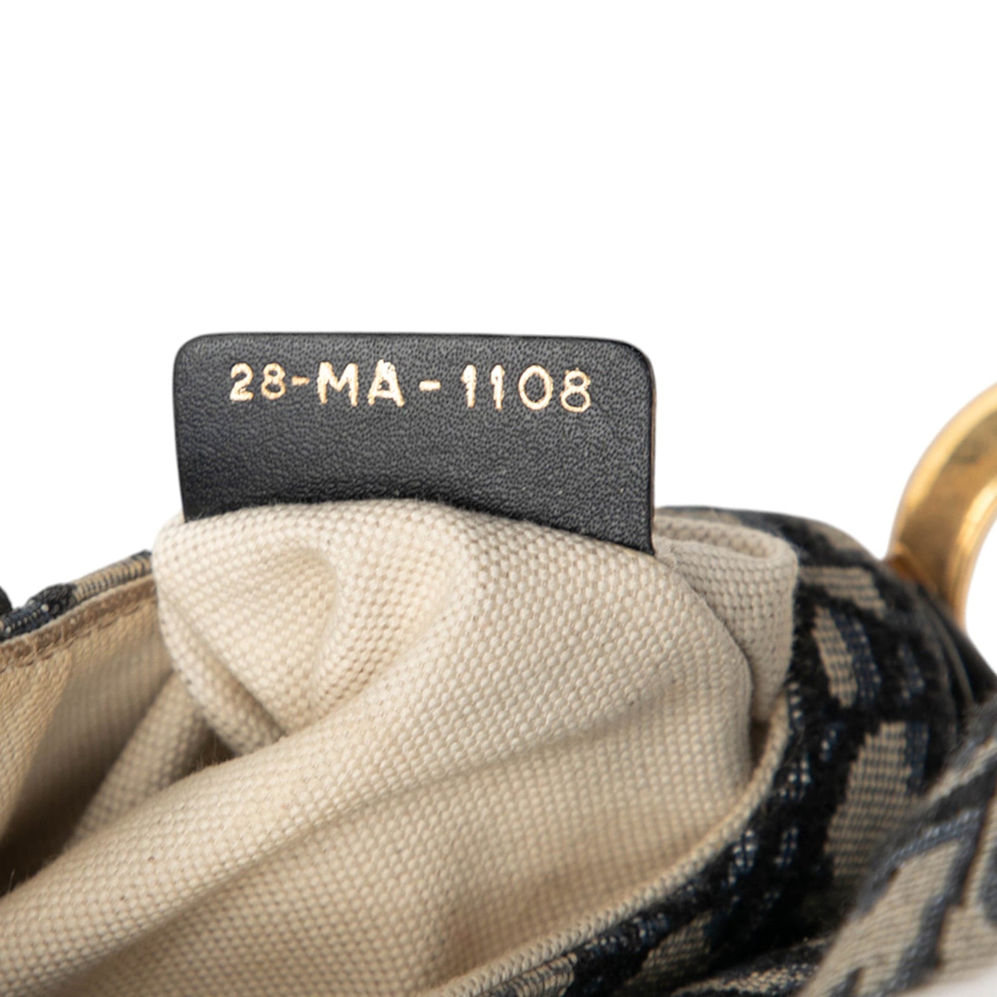 Dior Mini Oblique Canvas Saddle Bag