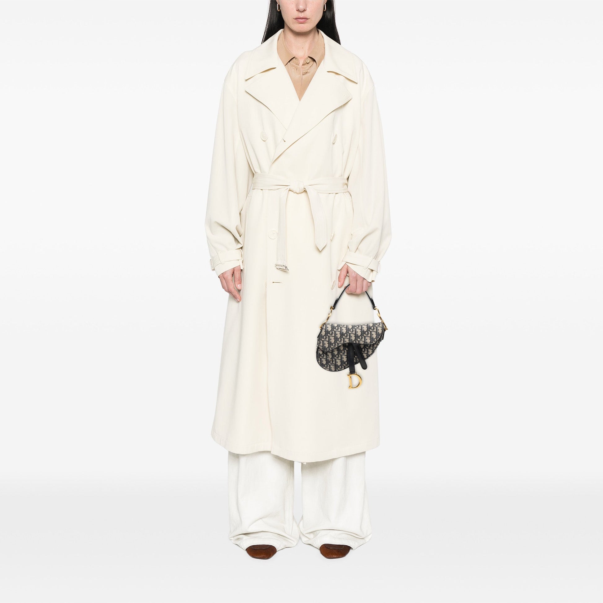 Dior Mini Oblique Canvas Saddle Bag
