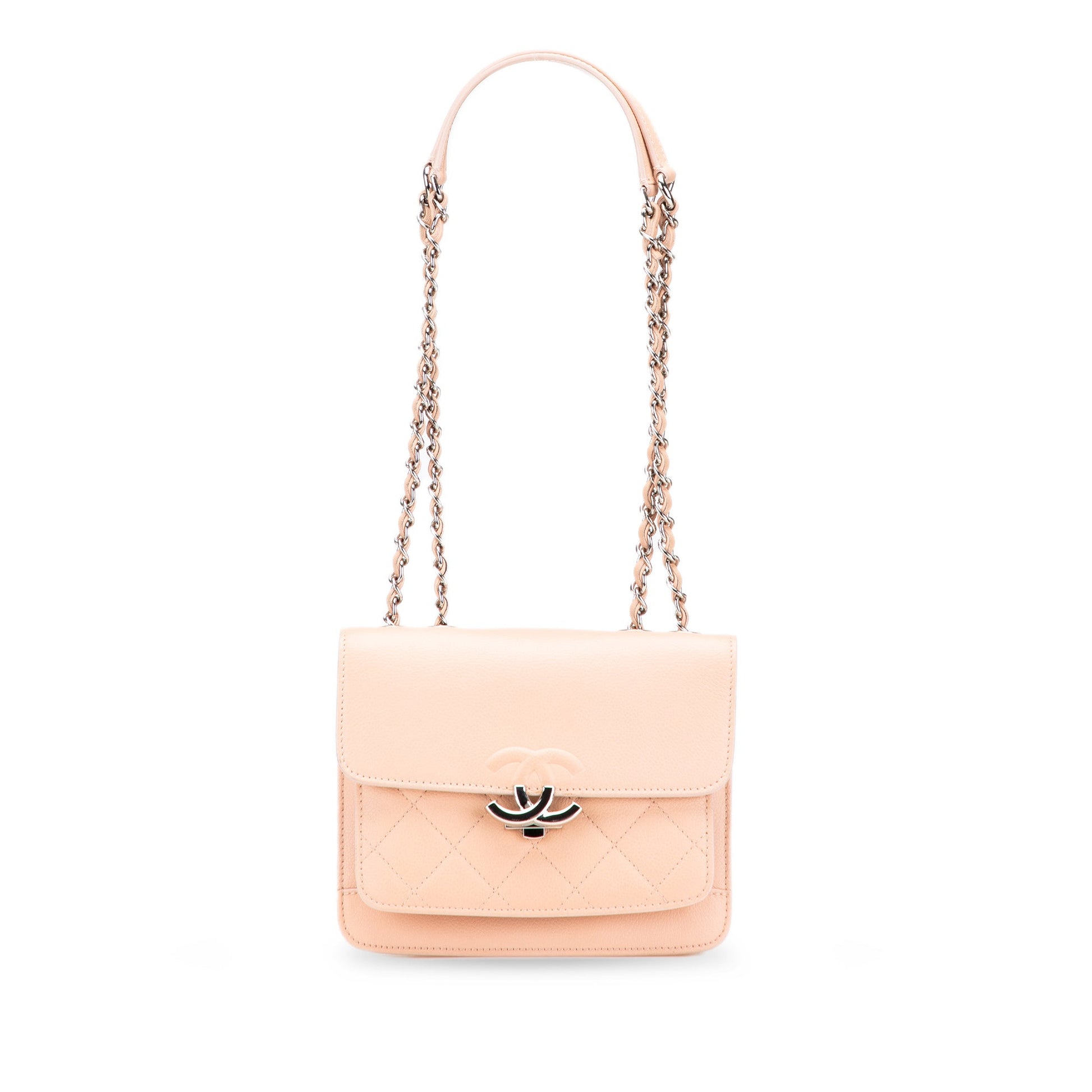 Chanel Mini Quilted Caviar CC Box Flap