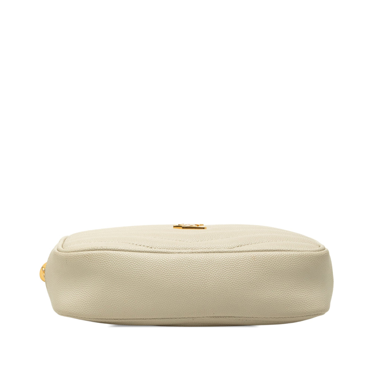 Saint Laurent Mini Grain de Poudre Monogram Lou Tassel Camera Bag — White