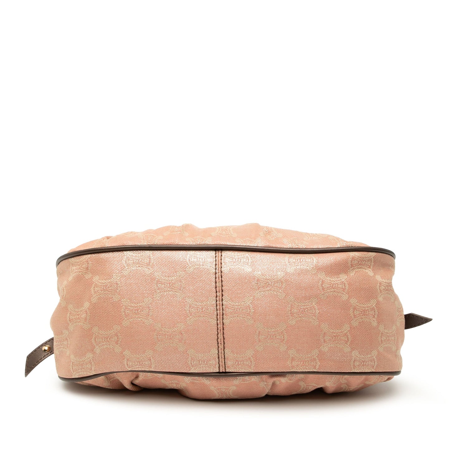 Celine Macadam Denim Pleated Shoulder Bag