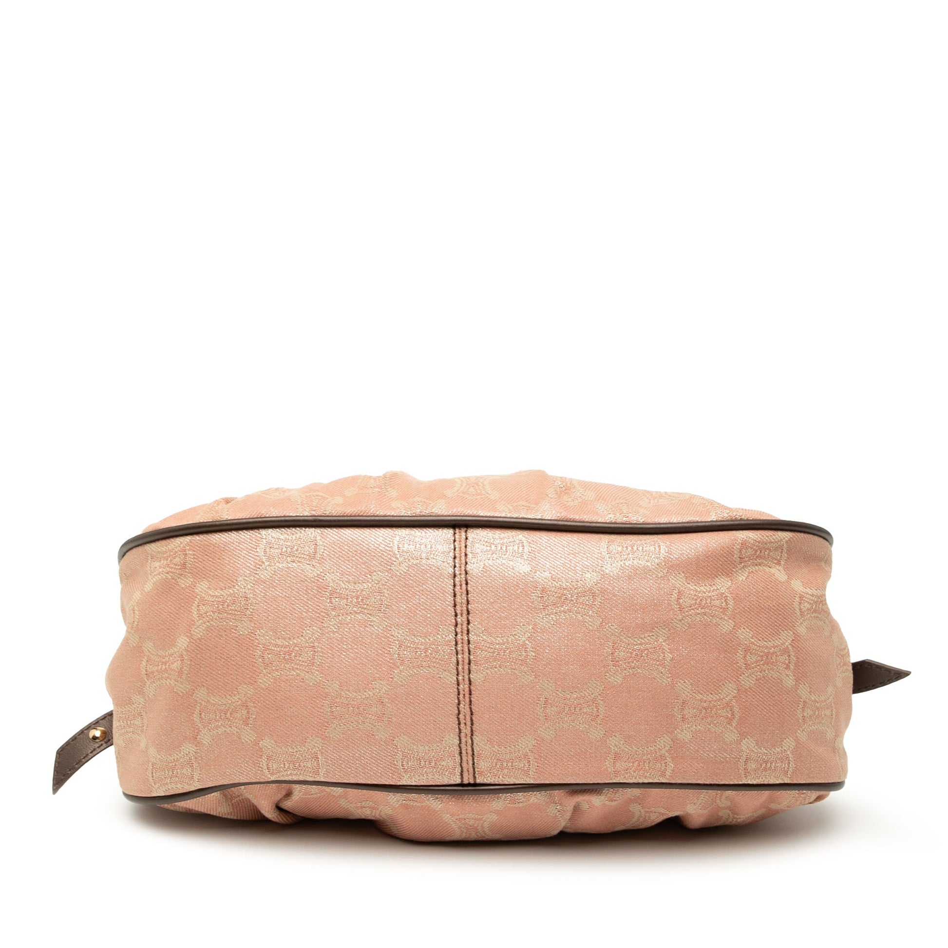 Celine Macadam Denim Pleated Shoulder Bag