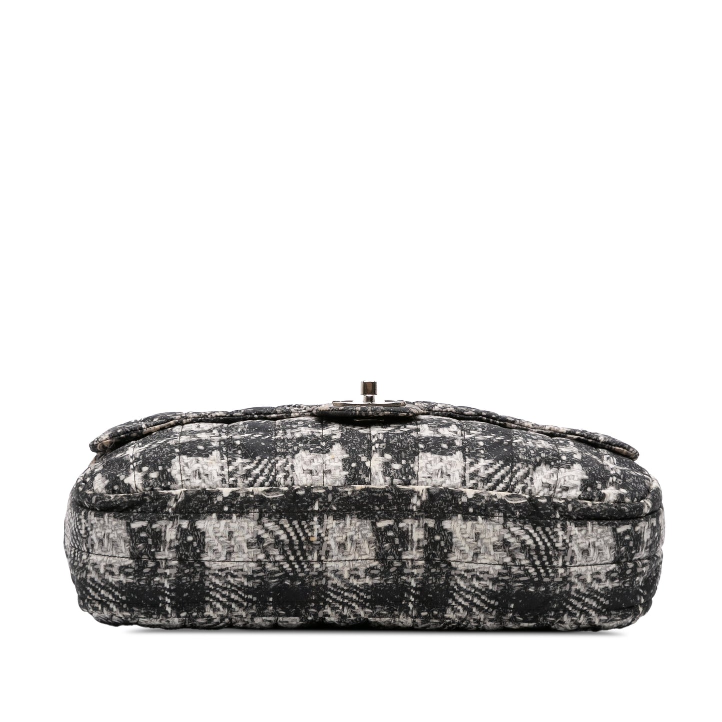 Chanel CC Tweed Print Nylon Single Flap