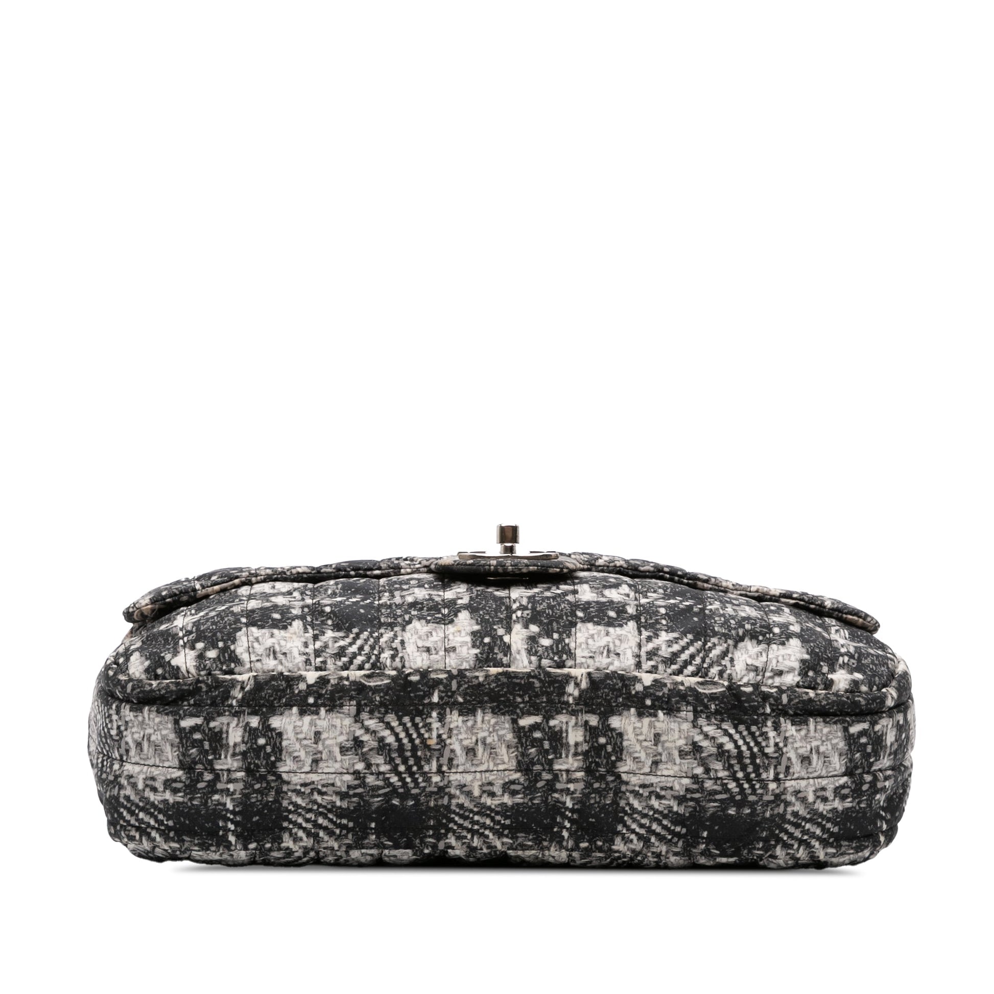 Chanel CC Tweed Print Nylon Single Flap