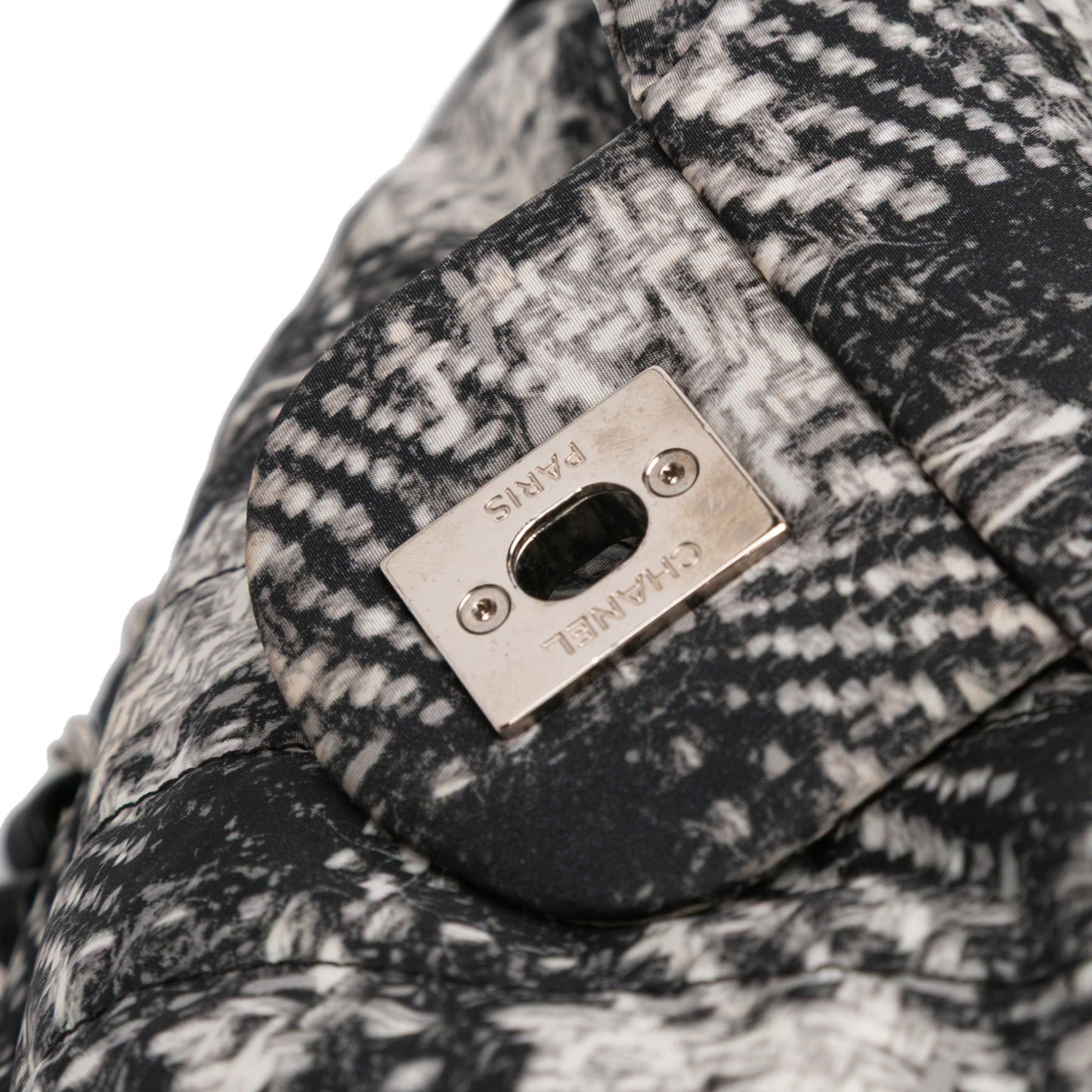 Chanel CC Tweed Print Nylon Single Flap