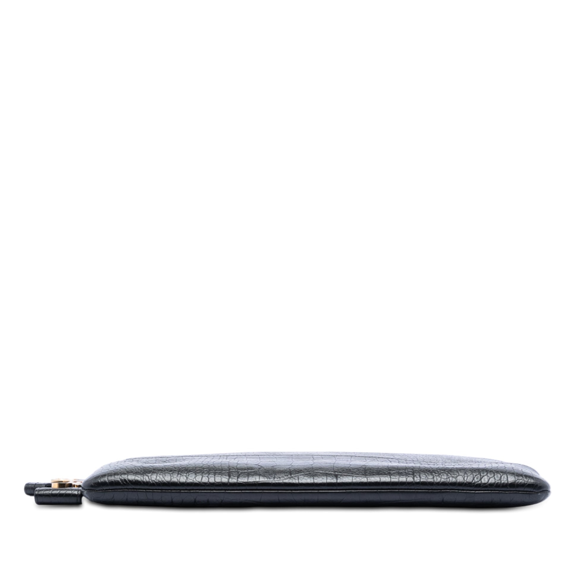 Chanel Medium Croc Embossed Calfskin Gabrielle Cosmetic Case