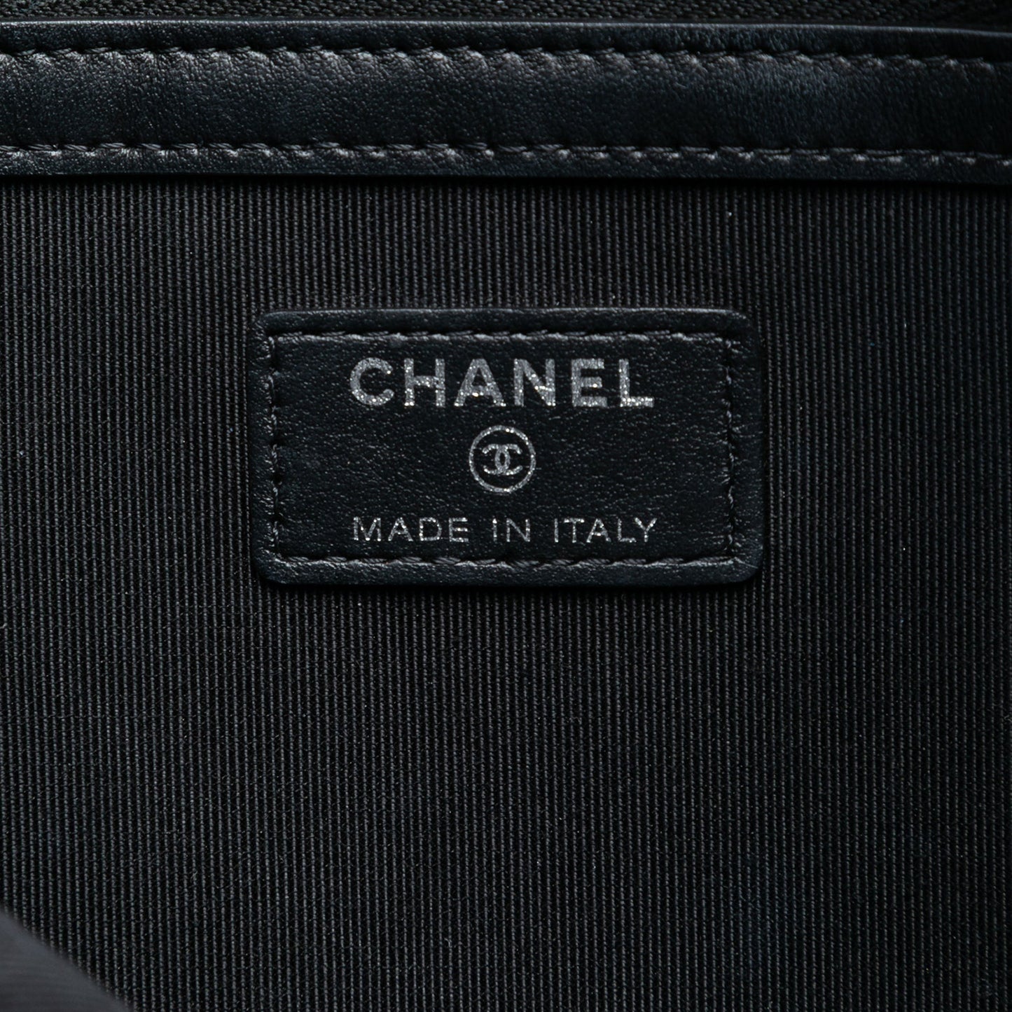 Chanel Medium Croc Embossed Calfskin Gabrielle Cosmetic Case
