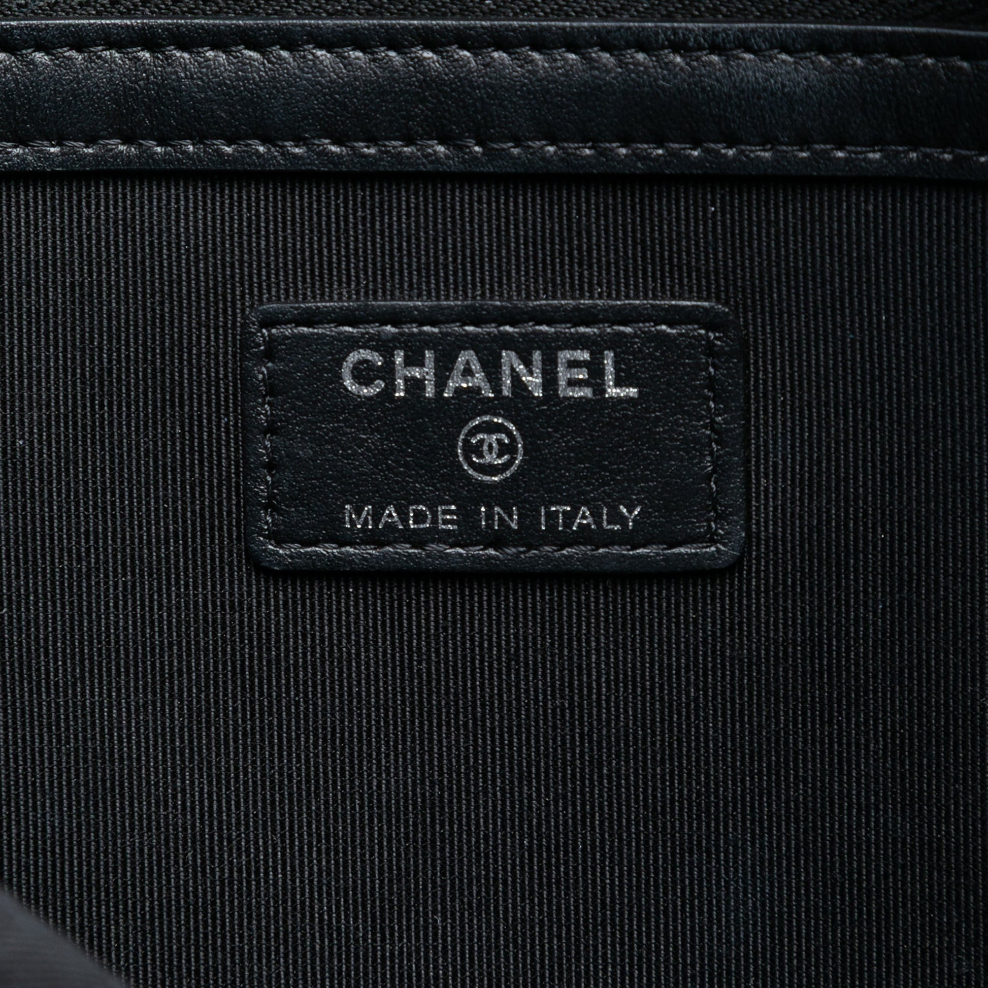 Chanel Medium Croc Embossed Calfskin Gabrielle Cosmetic Case