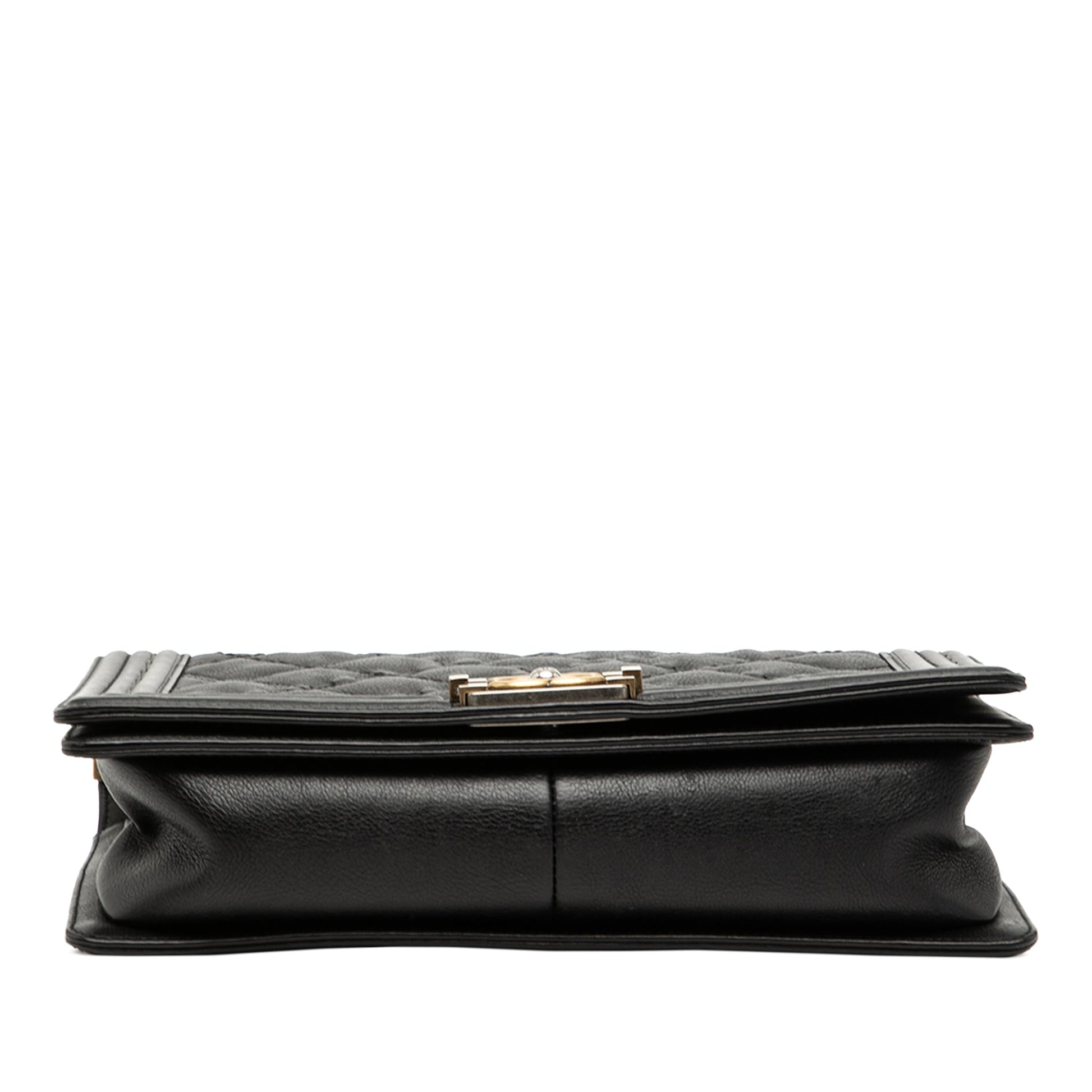 Chanel Medium Quilted Calfskin Wild Stitch Boy Flap