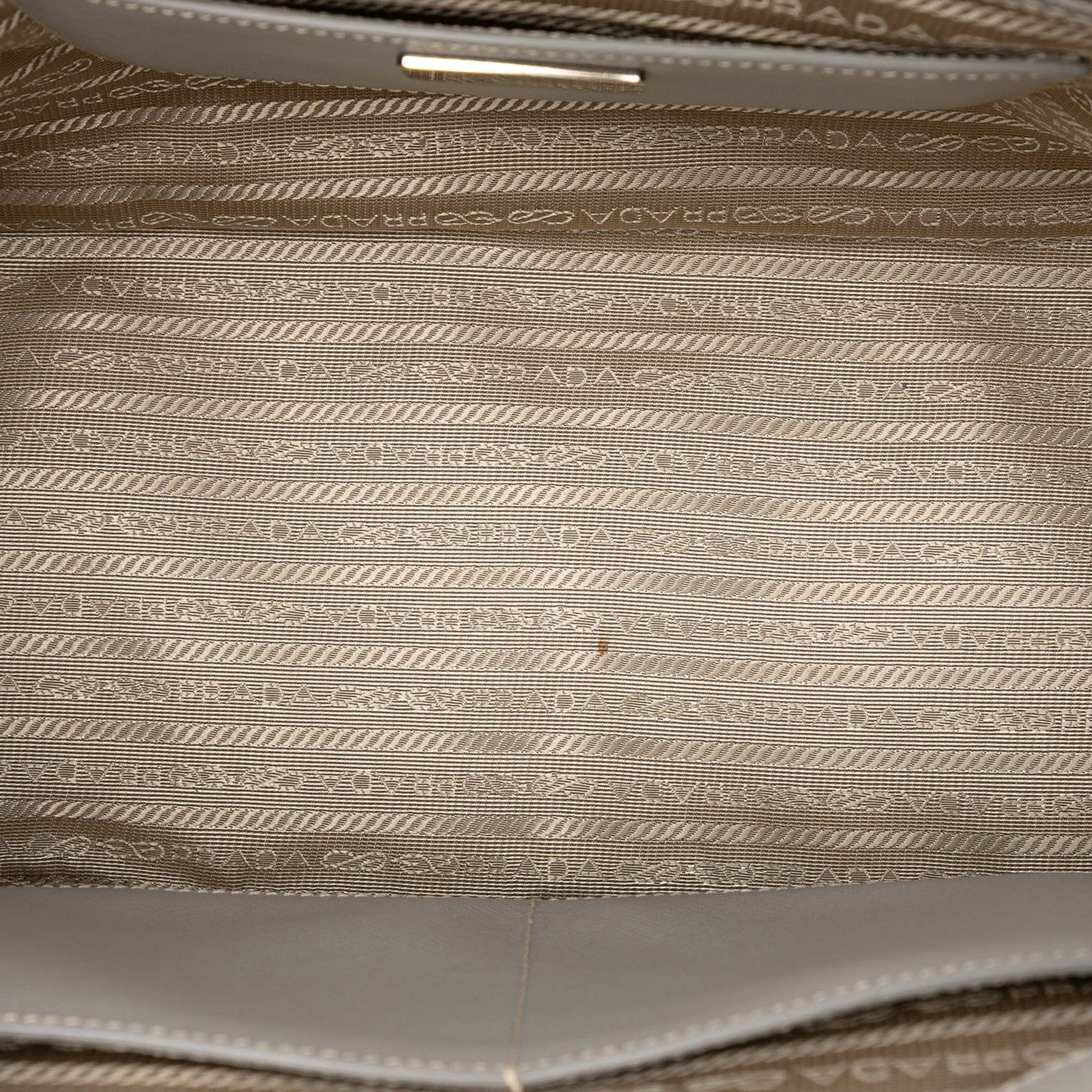 Prada Medium Saffiano Lux Studded Crystal Galleria Double Zip Satchel