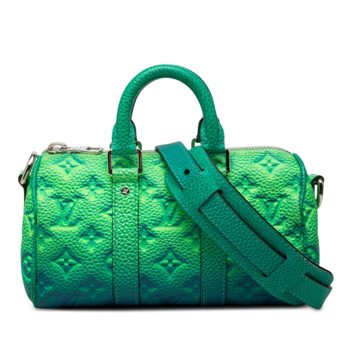 Louis Vuitton Monogram Taurillon Illusion Keepall XS — Green