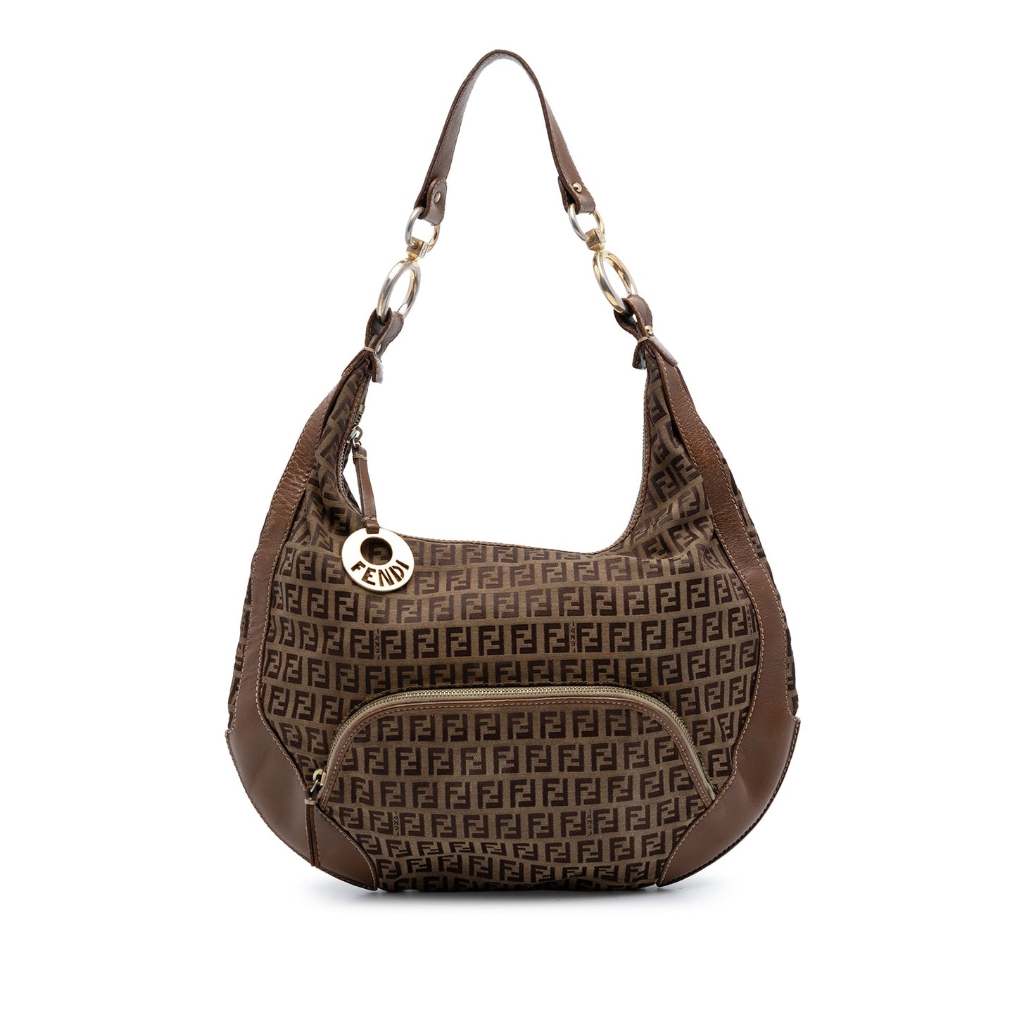 Fendi Zucchino Canvas Chef Pocket Hobo