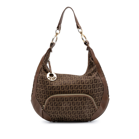 Fendi Zucchino Canvas Chef Pocket Hobo