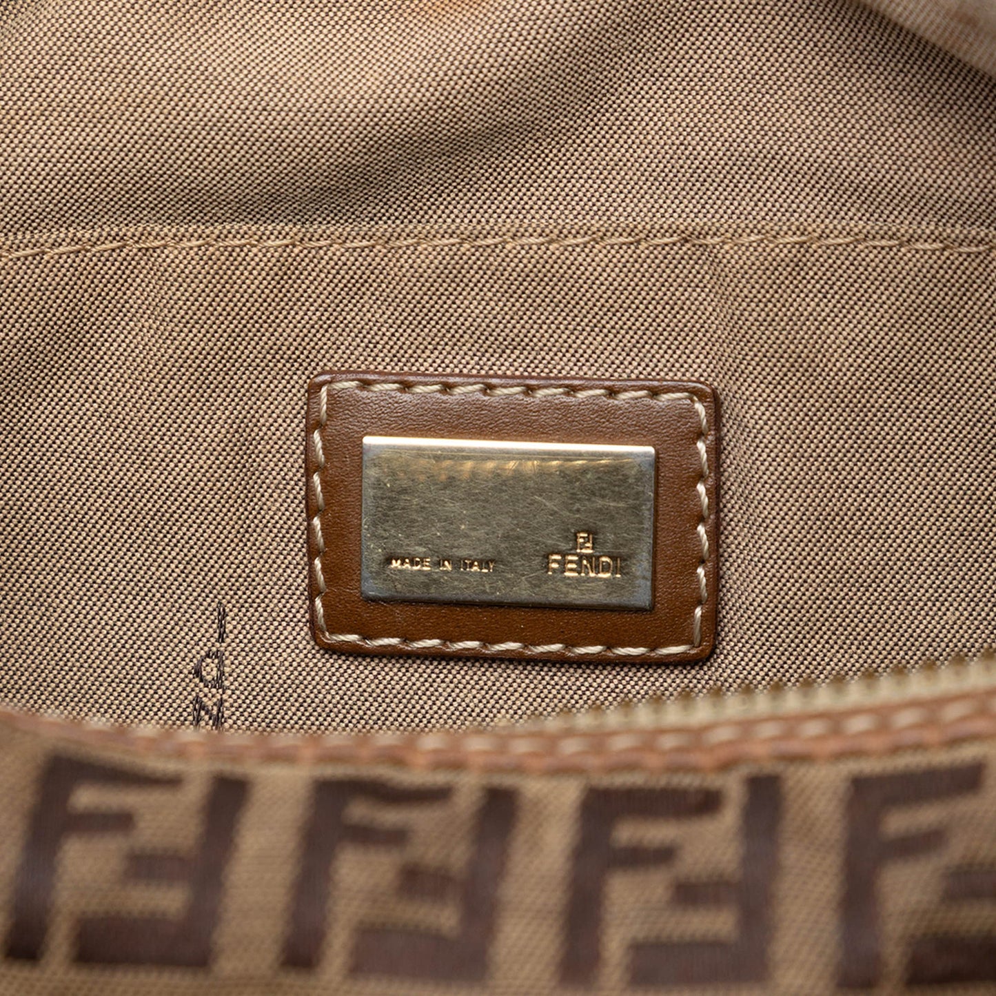 Fendi Zucchino Canvas Chef Pocket Hobo