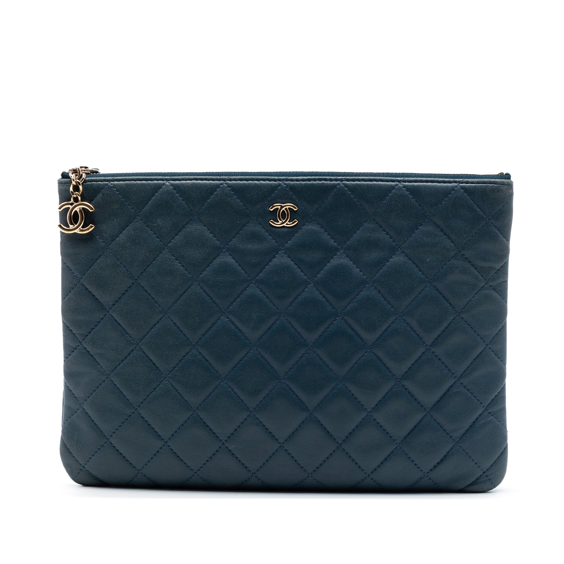 Chanel Medium Quilted Lambskin Cuba La Habana O Case Clutch