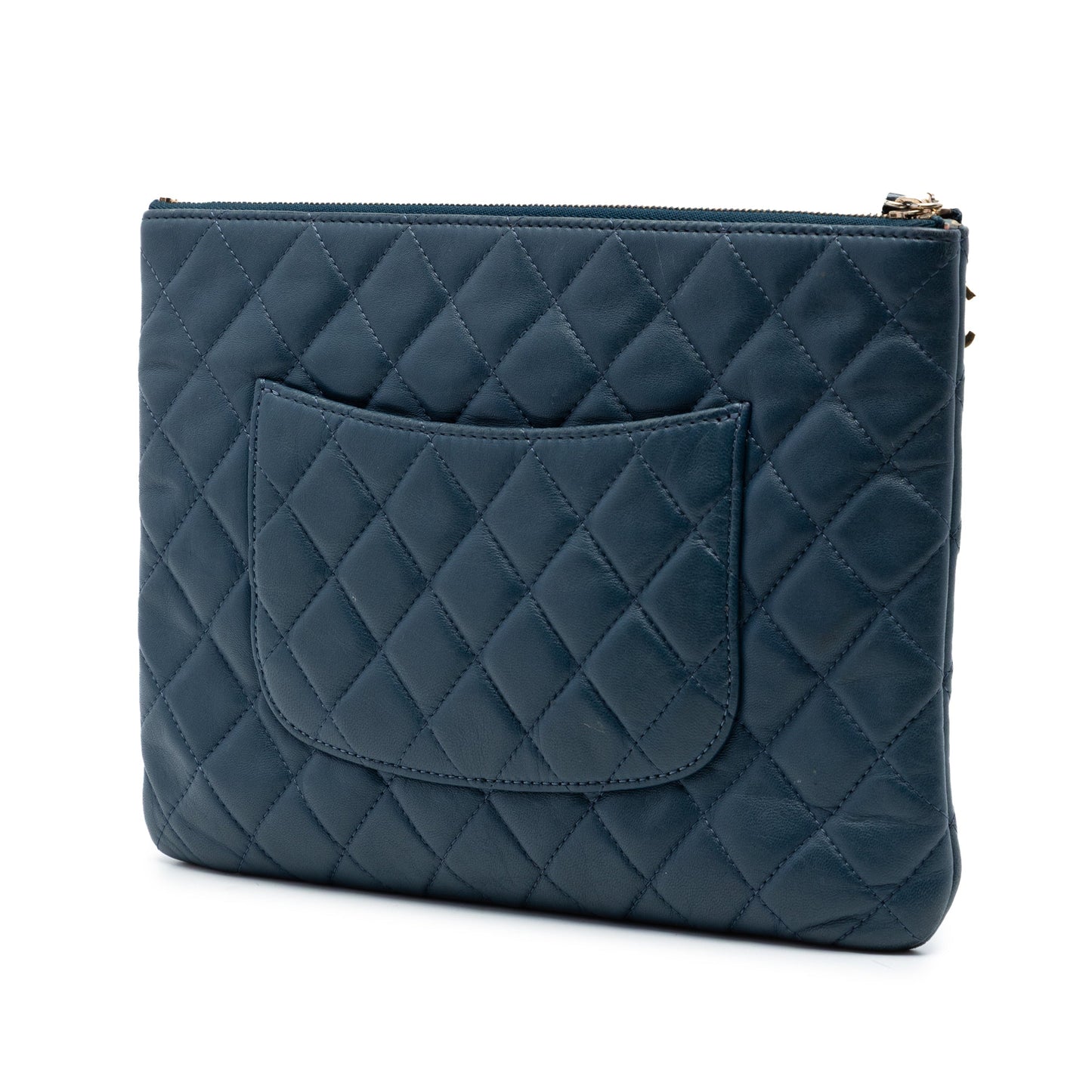 Chanel Medium Quilted Lambskin Cuba La Habana O Case Clutch