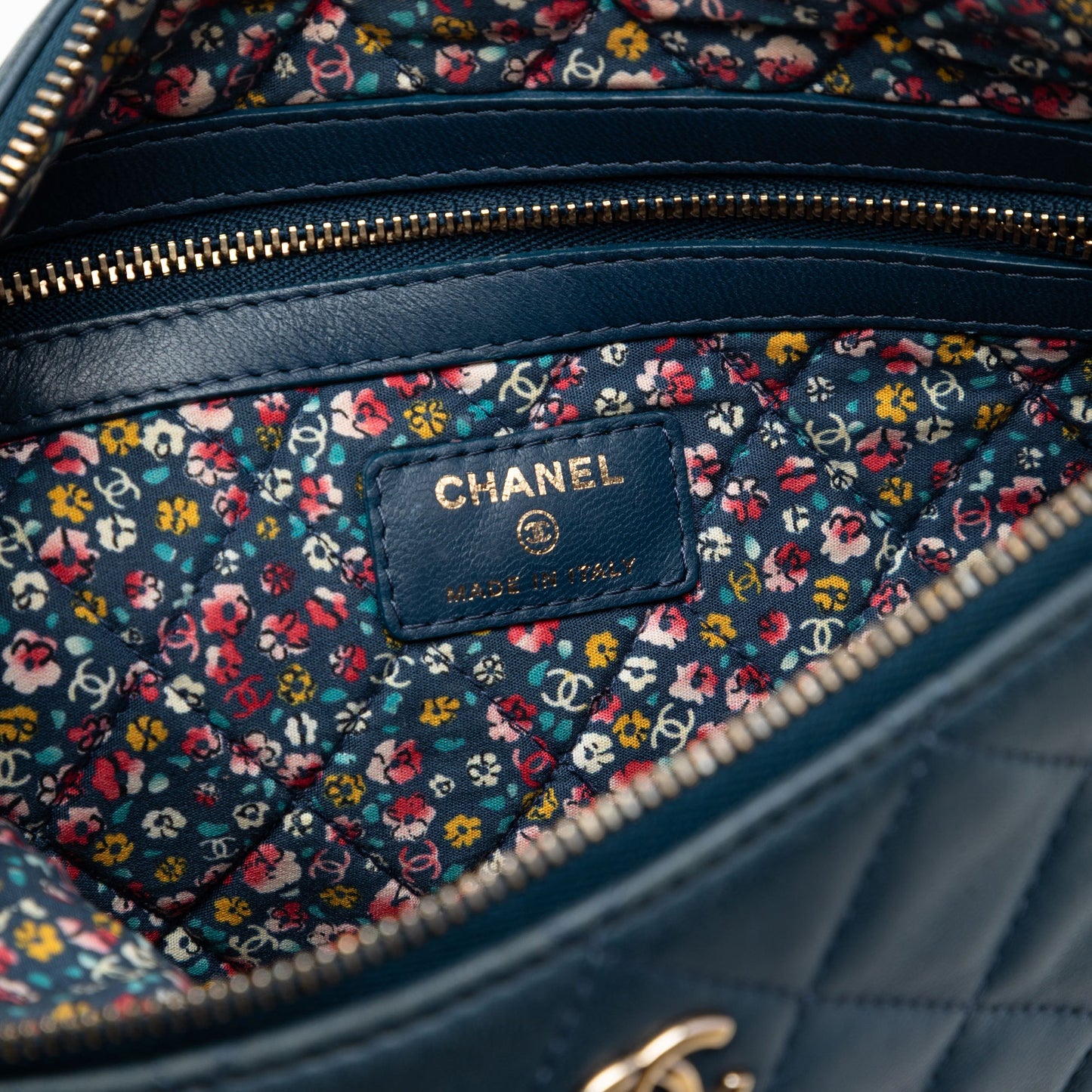 Chanel Medium Quilted Lambskin Cuba La Habana O Case Clutch